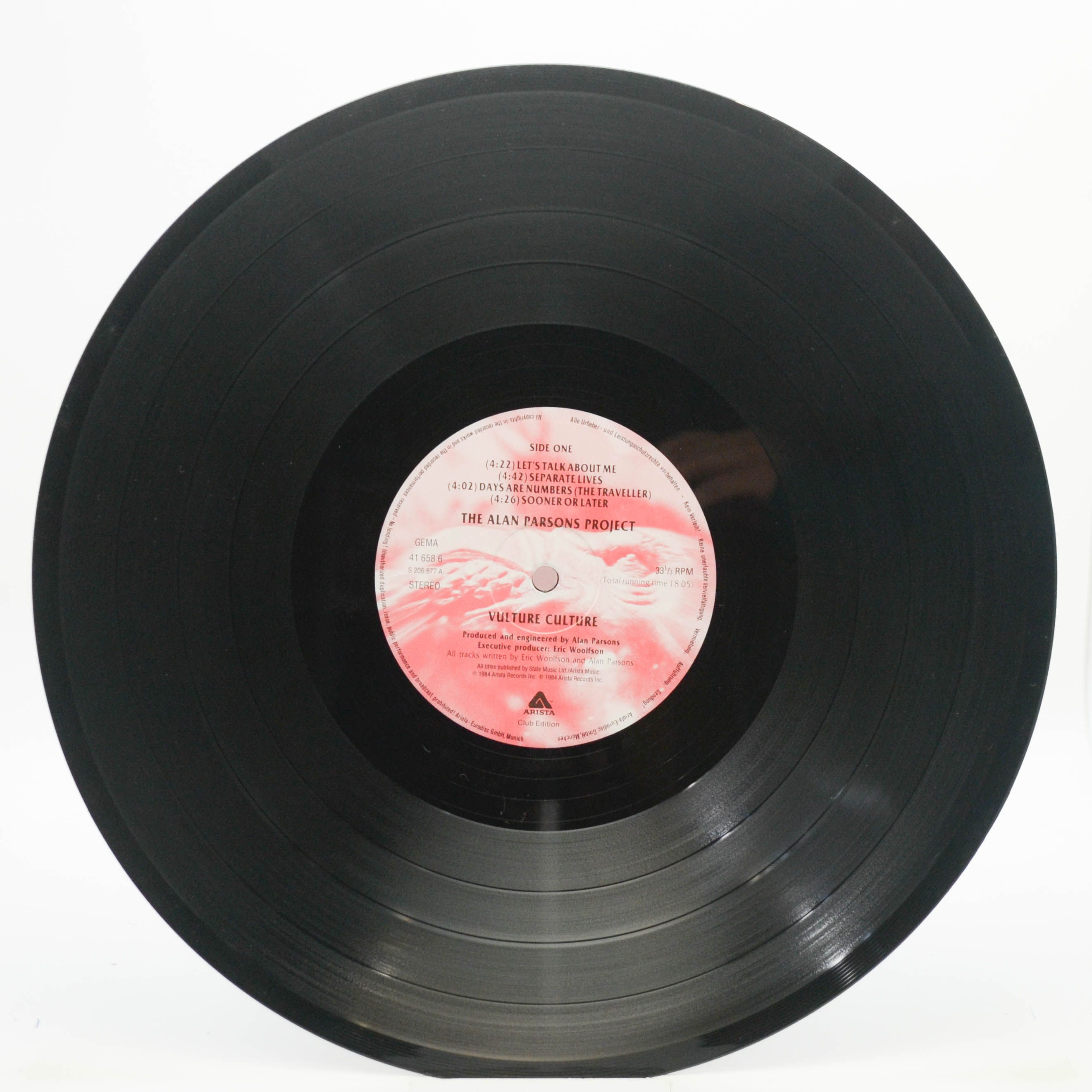 Alan Parsons Project — Vulture Culture, 1985