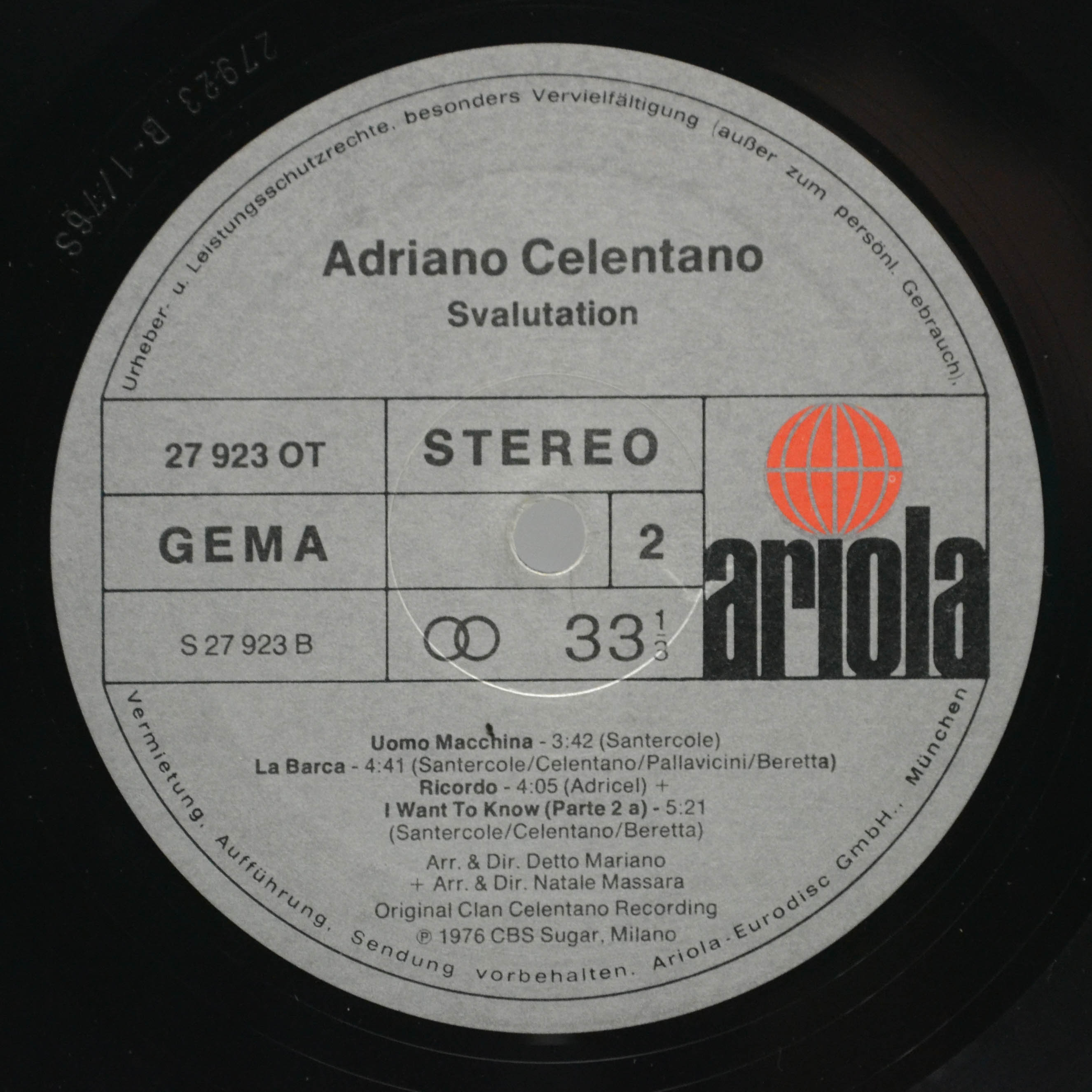 Adriano Celentano — Svalutation, 1976