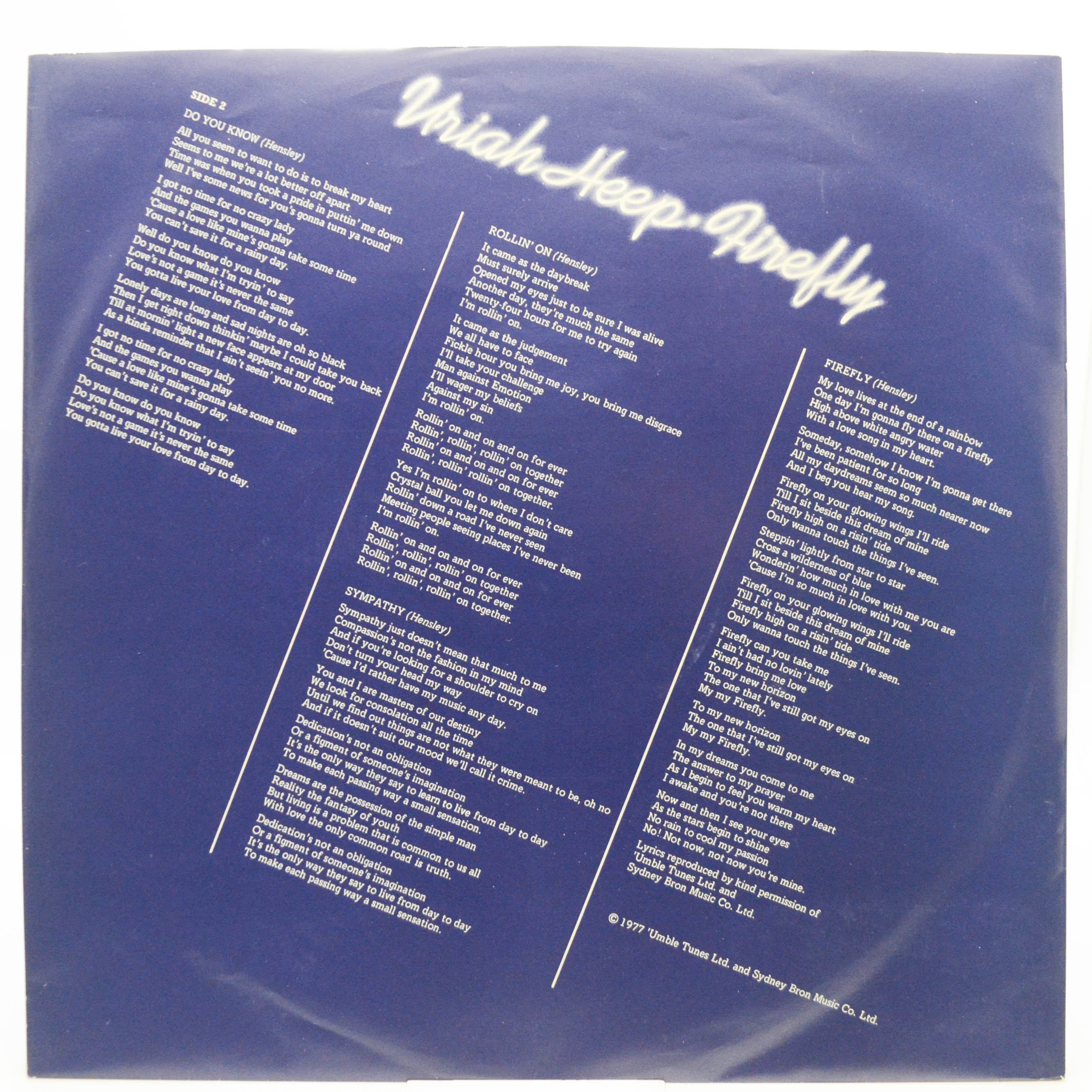 Uriah Heep — Firefly, 1977