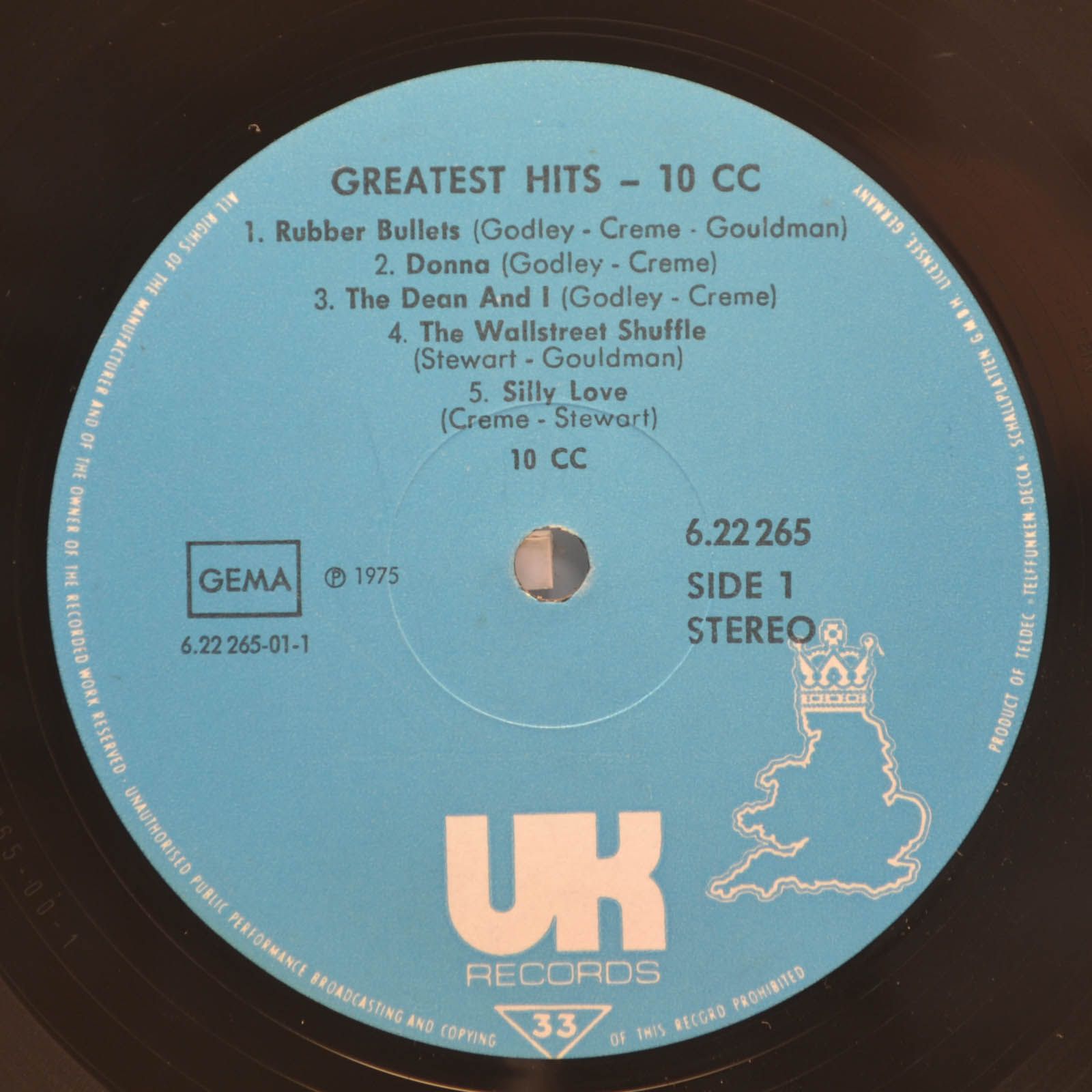 10cc — 100cc Greatest Hits Of 10cc, 1975