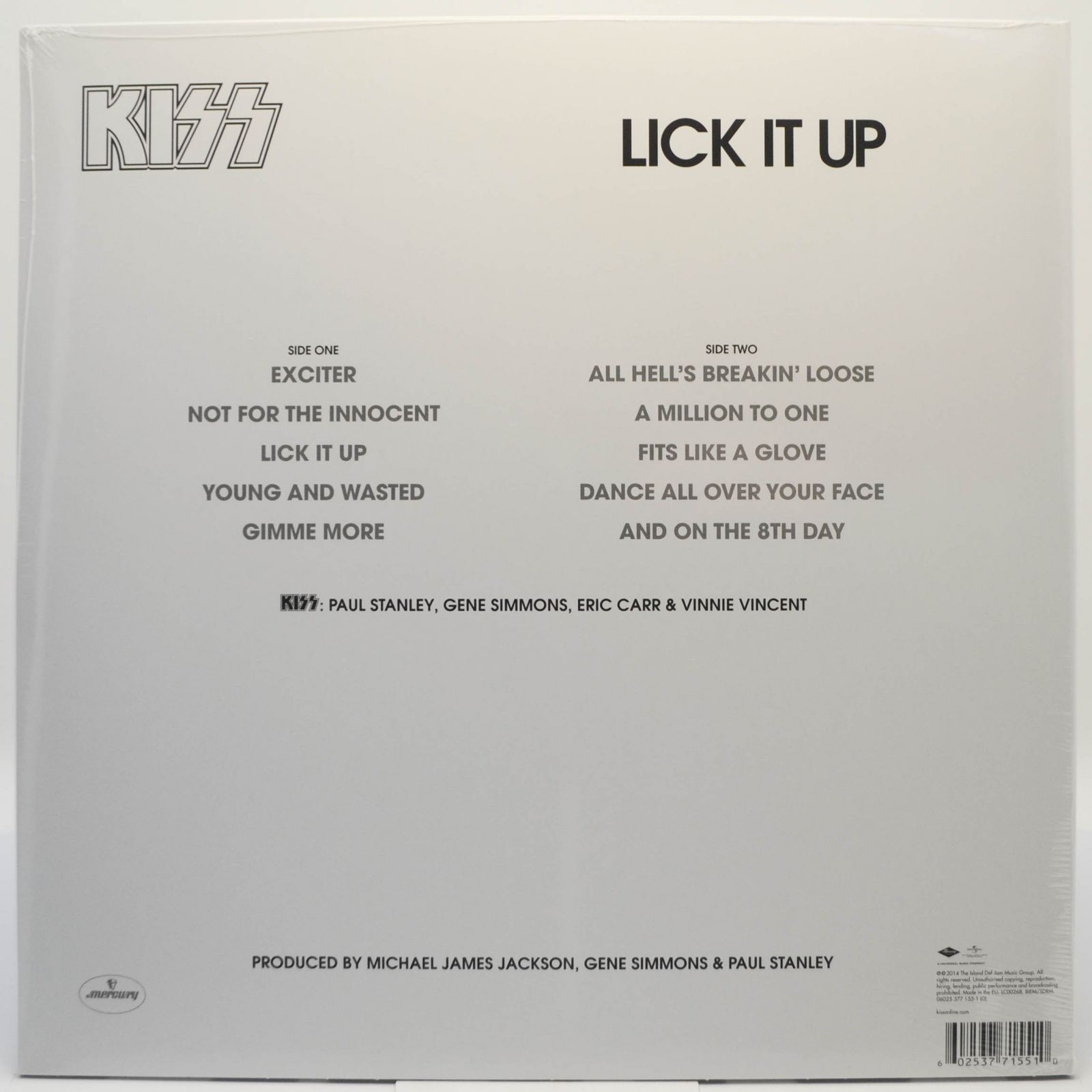 Kiss — Lick It Up, 2014