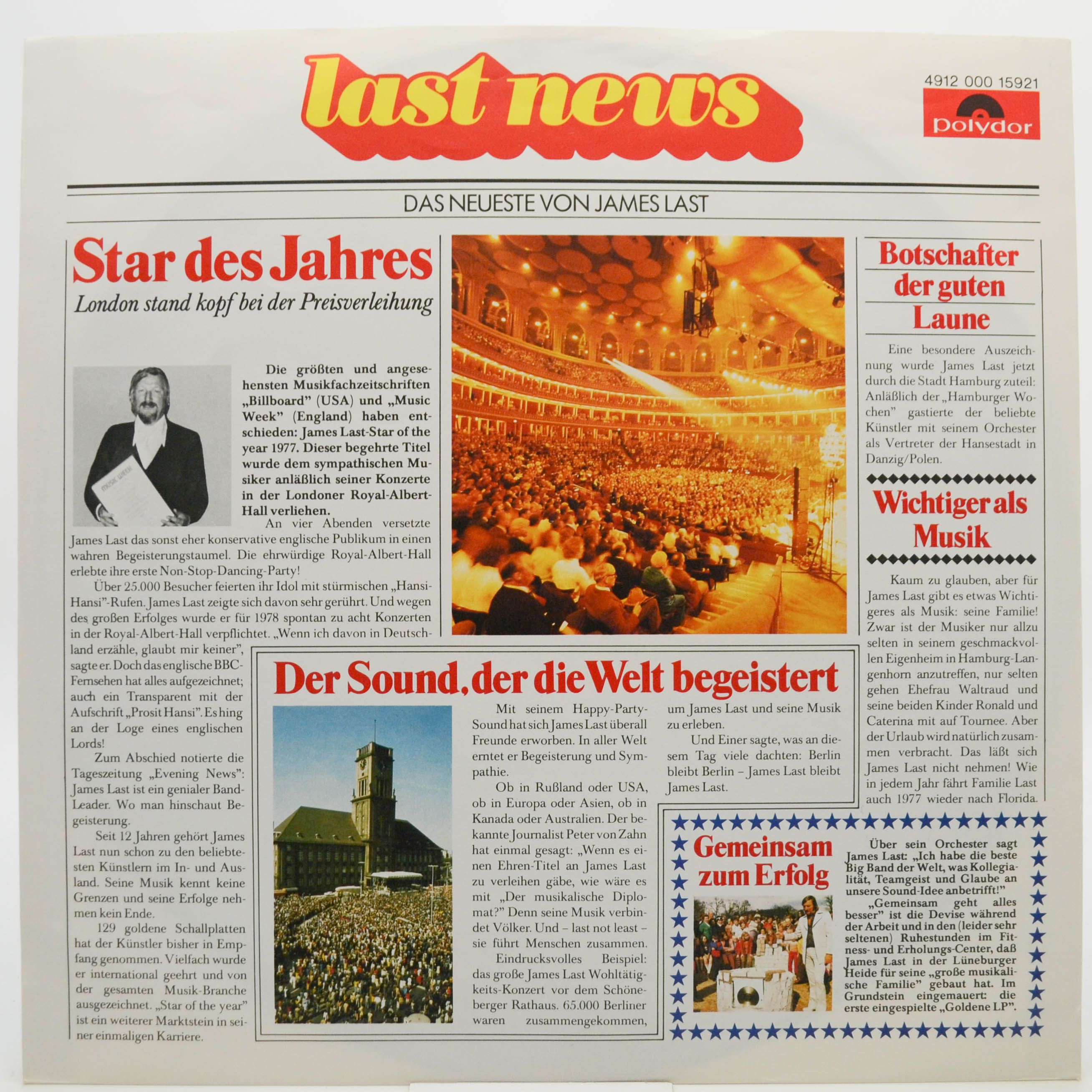 James Last — Auf Last Geht's Los, 1977