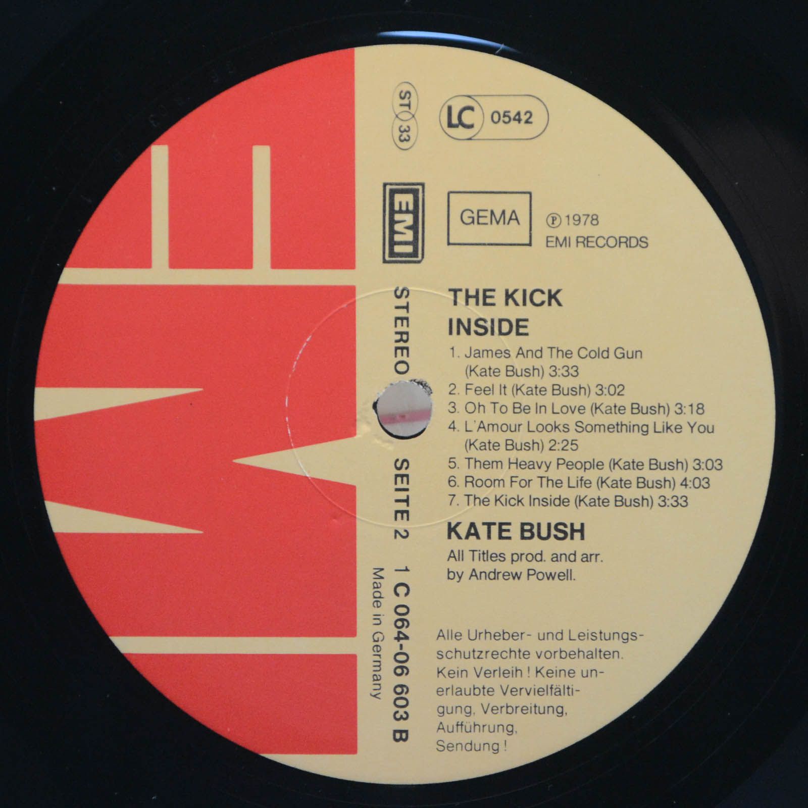 Kate Bush — The Kick Inside, 1978