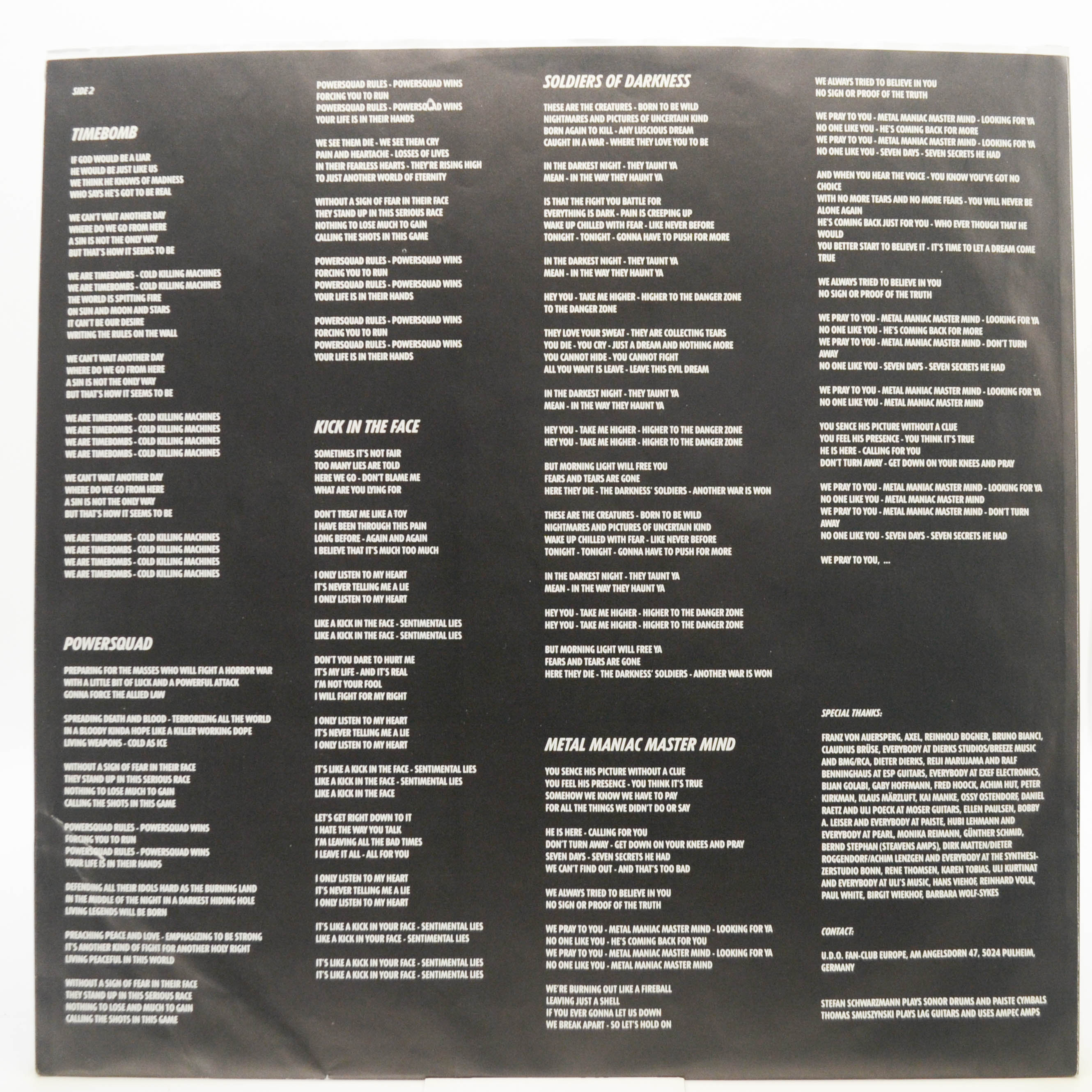 U.D.O. — Timebomb, 1991