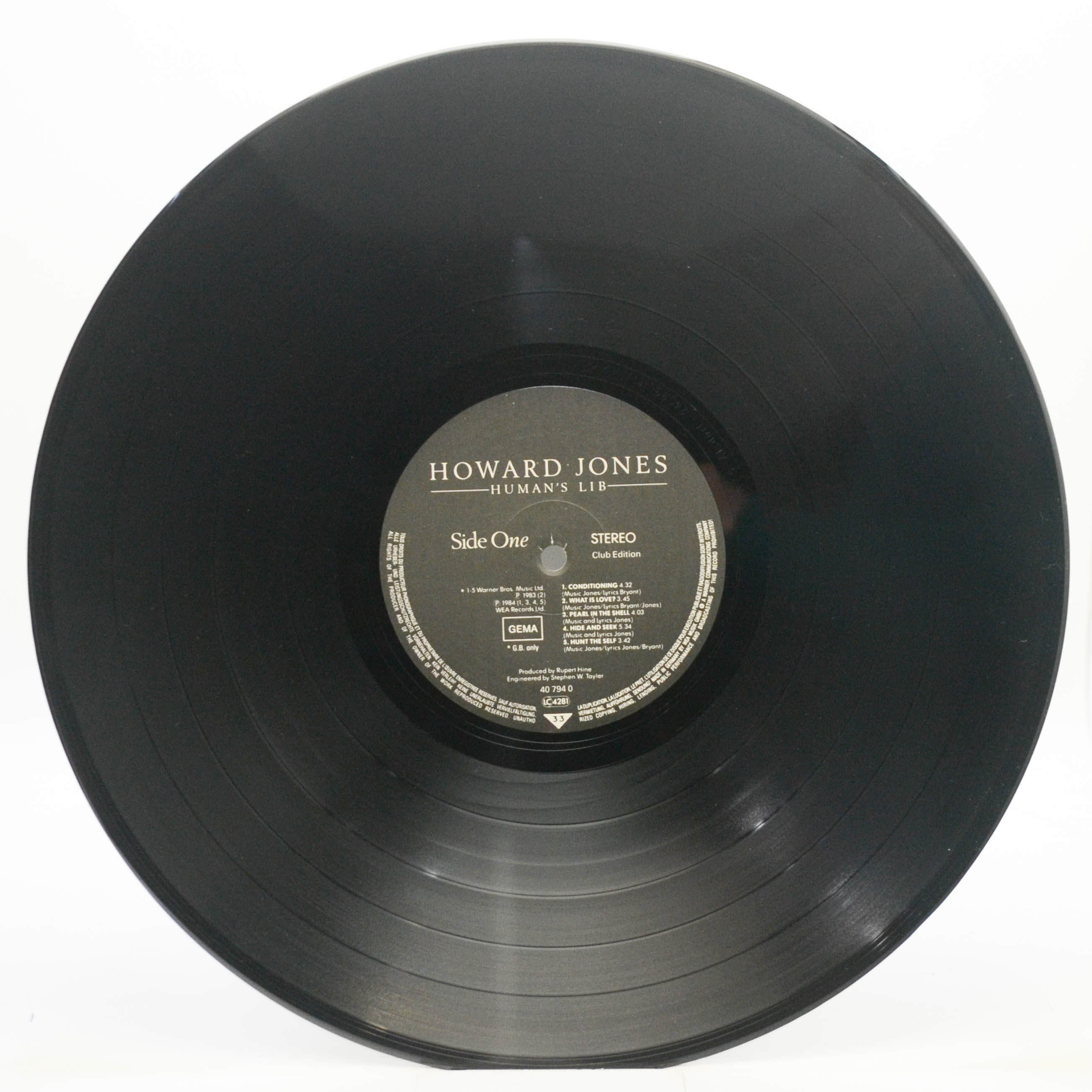 Howard Jones — Human's Lib, 1984