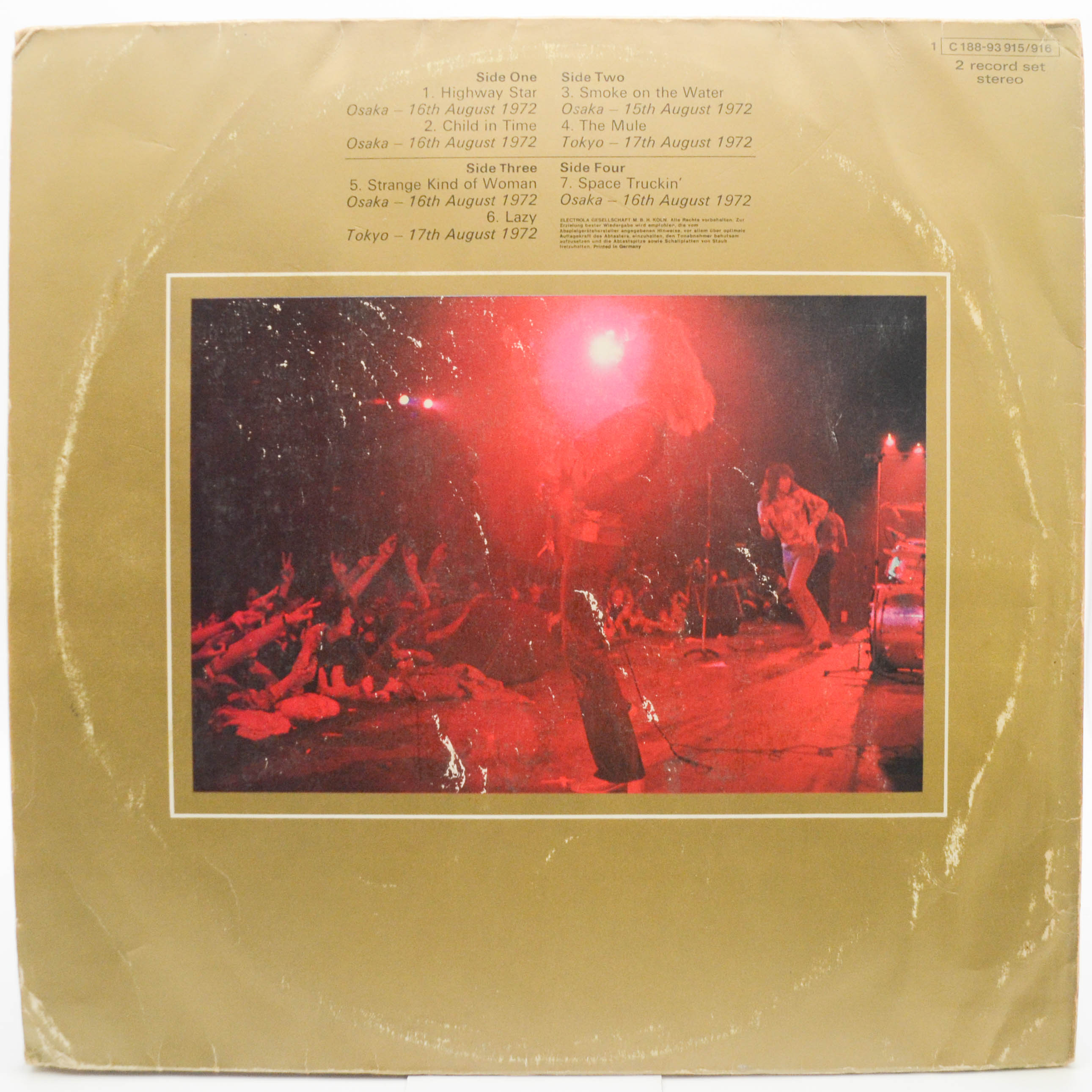 Deep Purple — Made In Japan (2LP), 1972