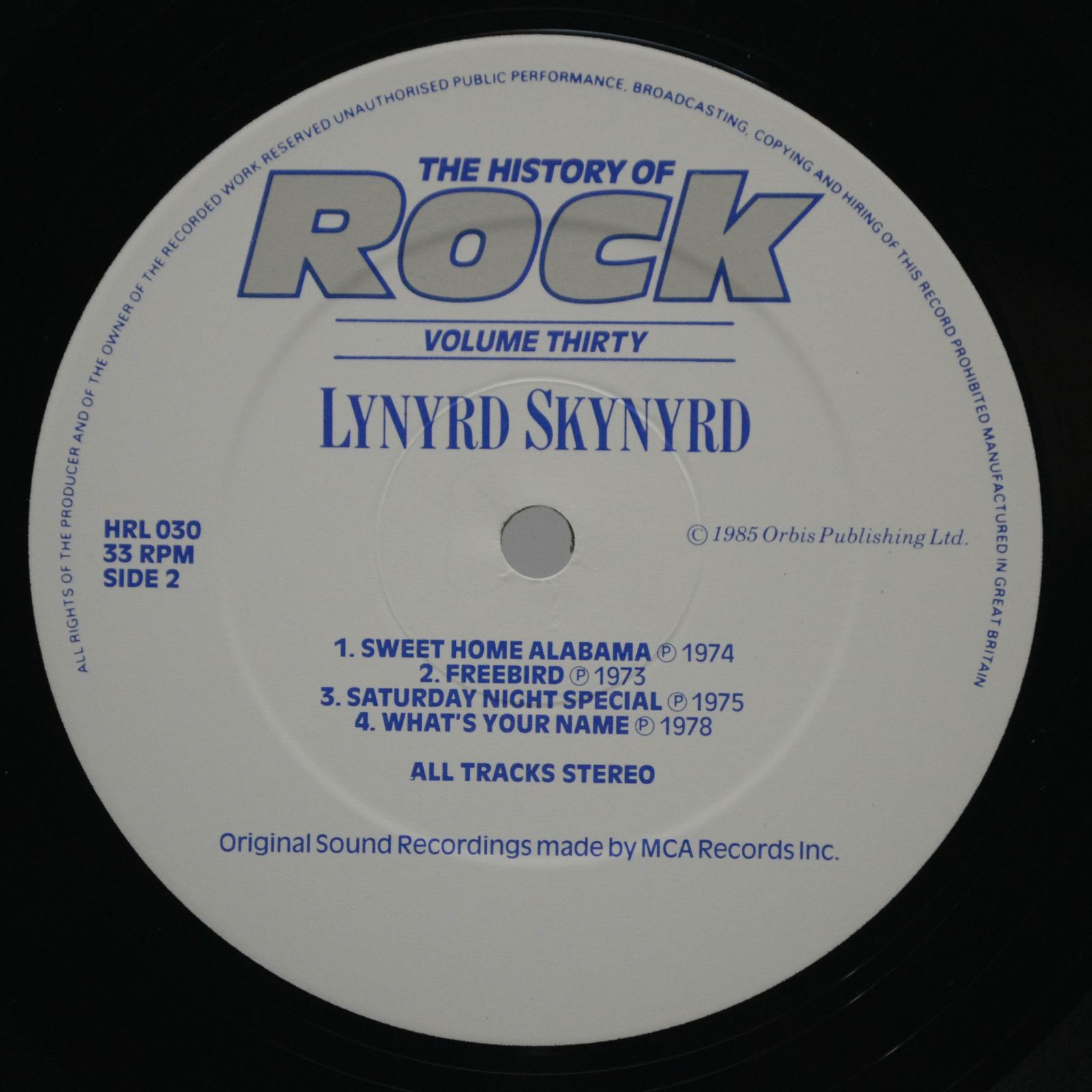 Eagles / Lynyrd Skynyrd / Steely Dan / Little Feat — The History Of Rock (Volume Thirty) (2LP, UK), 1985