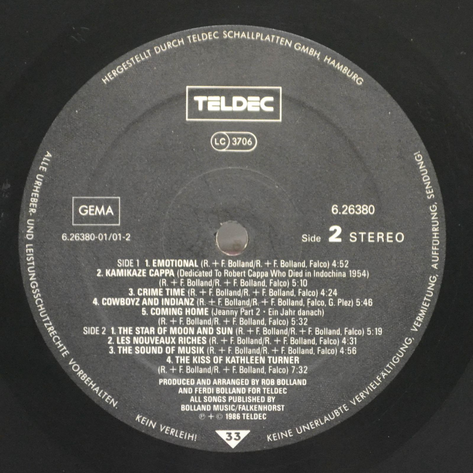Falco — Emotional, 1986
