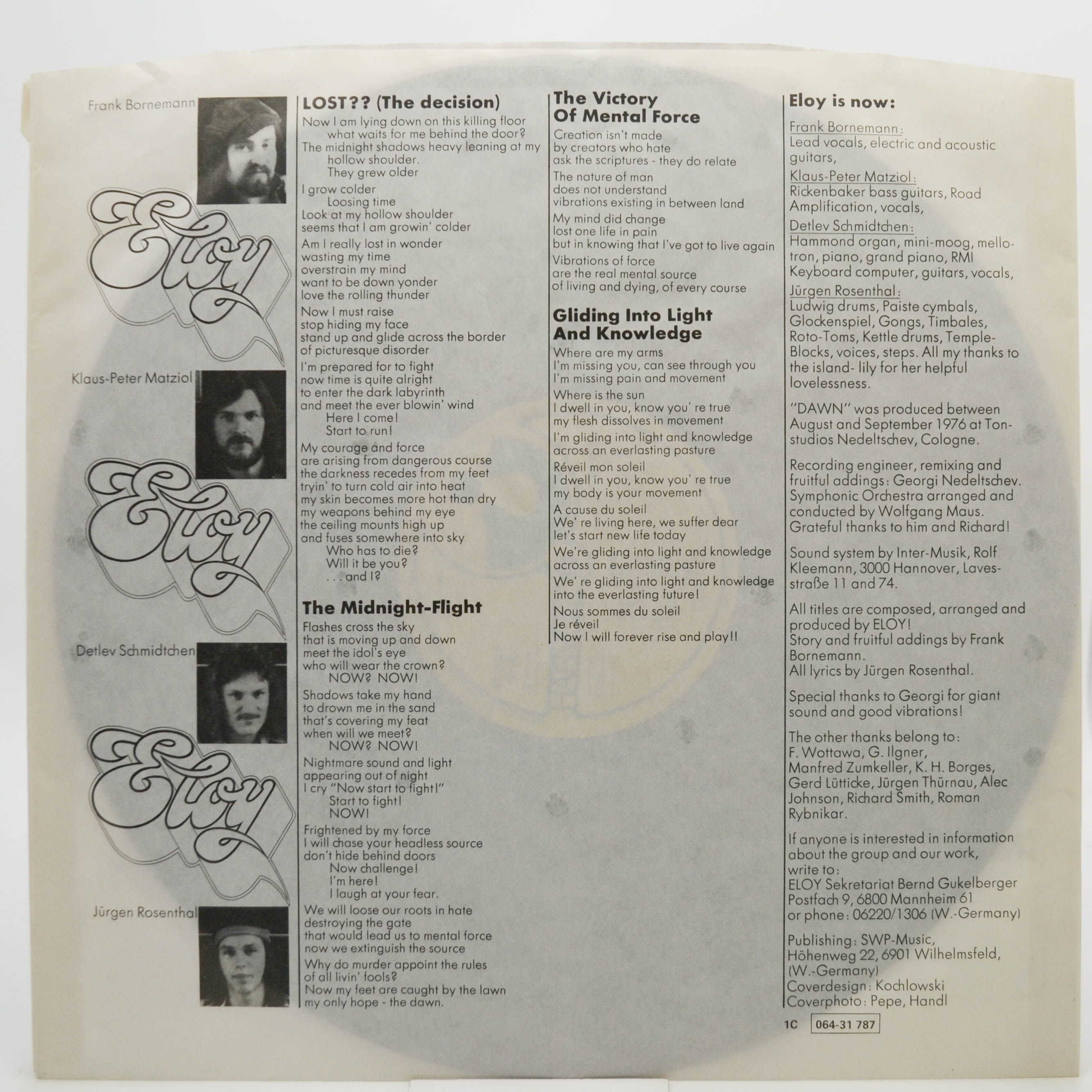 Eloy — Dawn, 1976