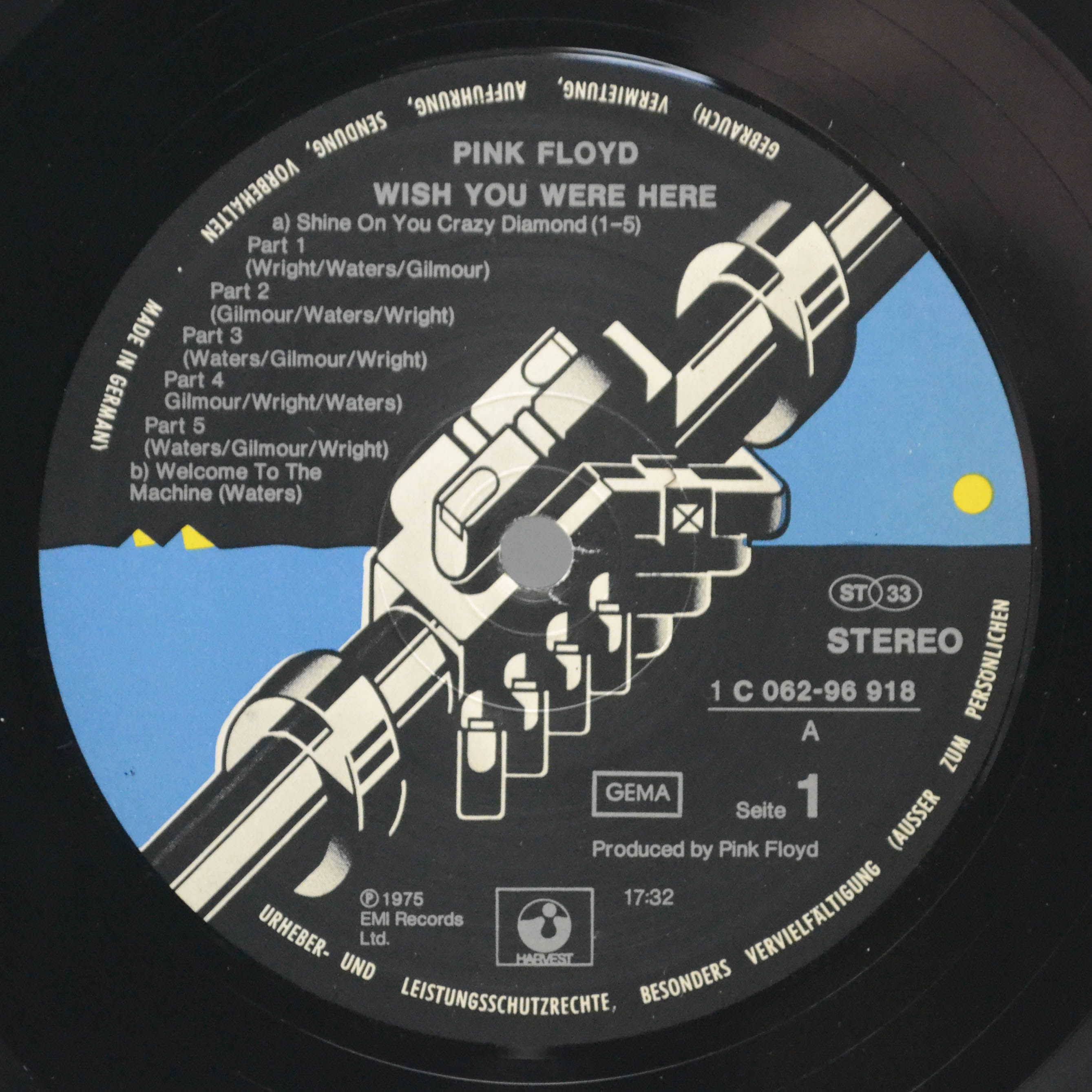 Pink Floyd — Wish You Were Here (postcard), 1975