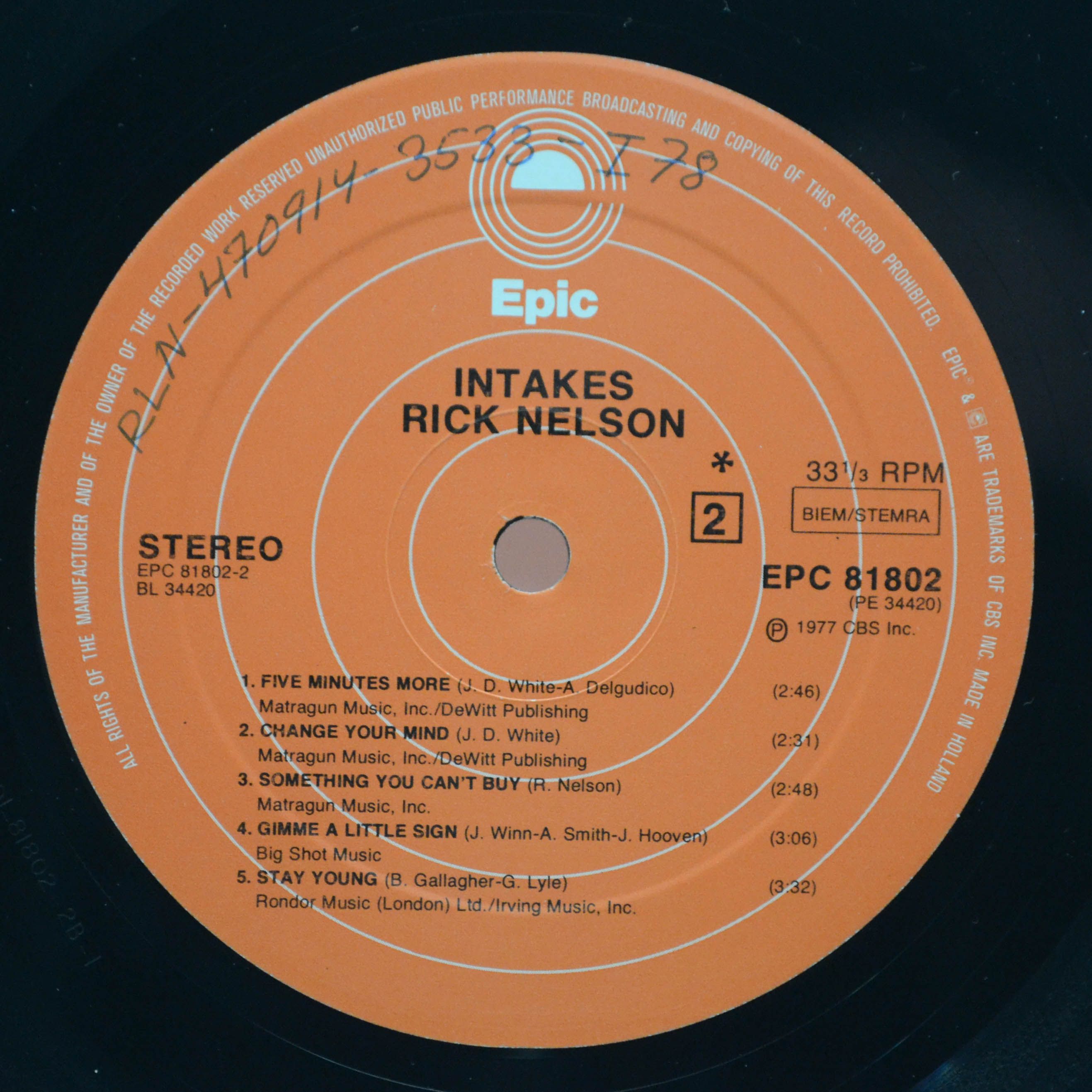 Rick Nelson — Intakes, 1977