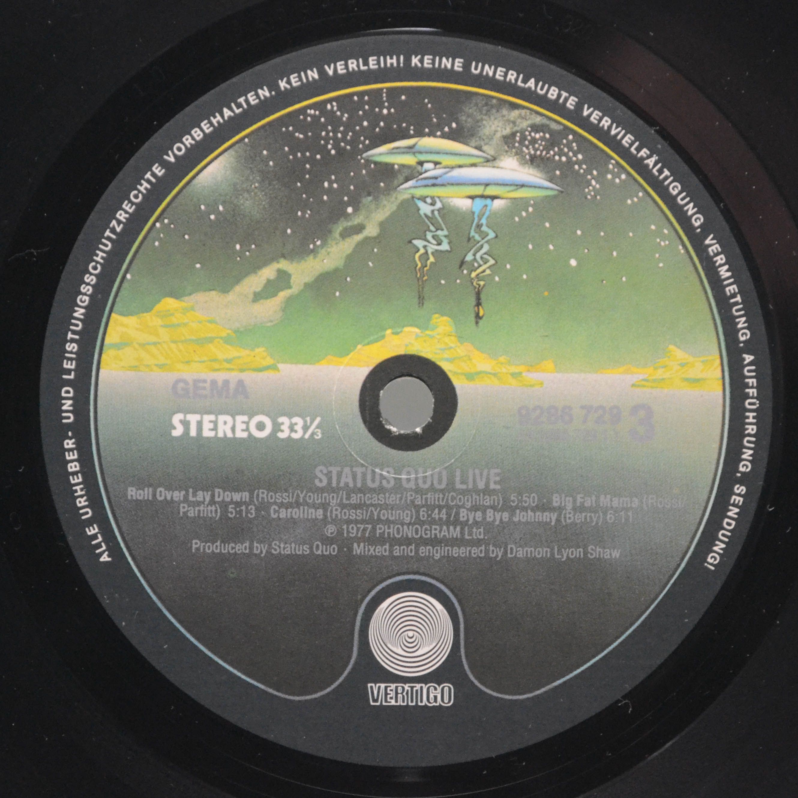 Status Quo — Live! (2LP, poster), 1977