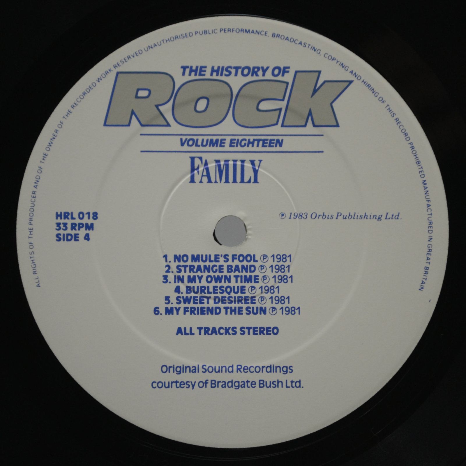 Move / Jethro Tull / Joe Cocker / Family — The History Of Rock (Volume Eighteen) (2LP, UK), 1983