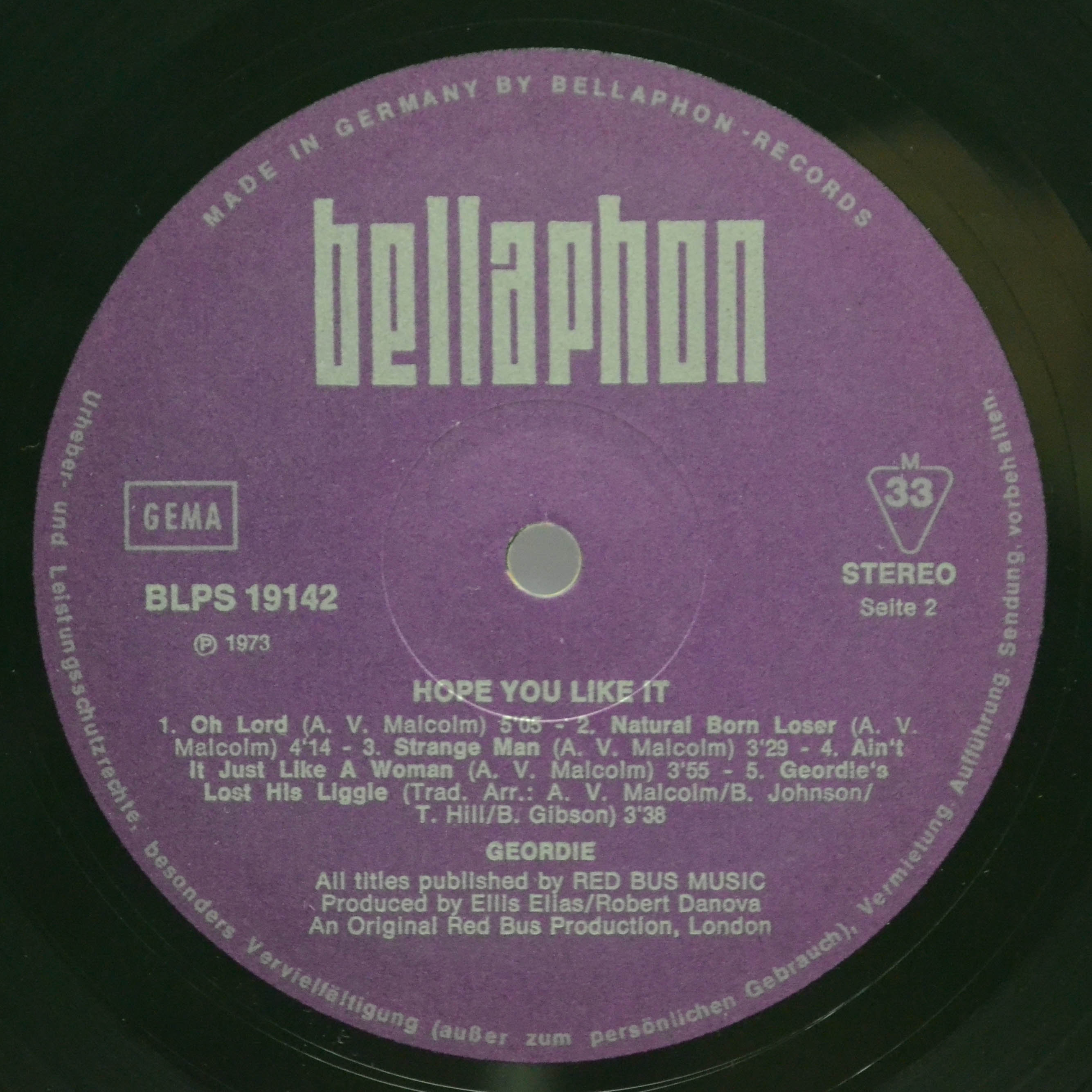 Виниловая пластинка Geordie — Hope You Like It, 1973
