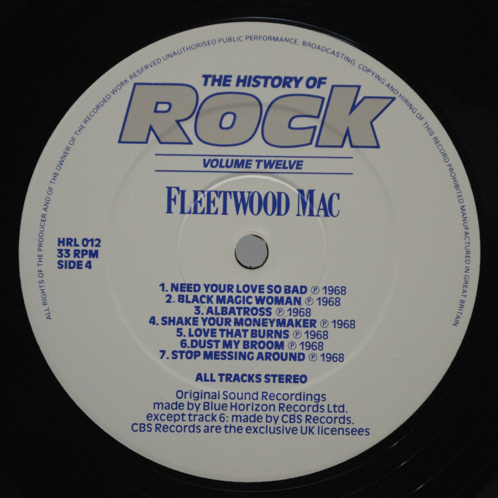 B. B. King / The Yardbirds / Alexis Korner / Fleetwood Mac — The History Of Rock (Volume Twelve) (2LP, UK), 1983