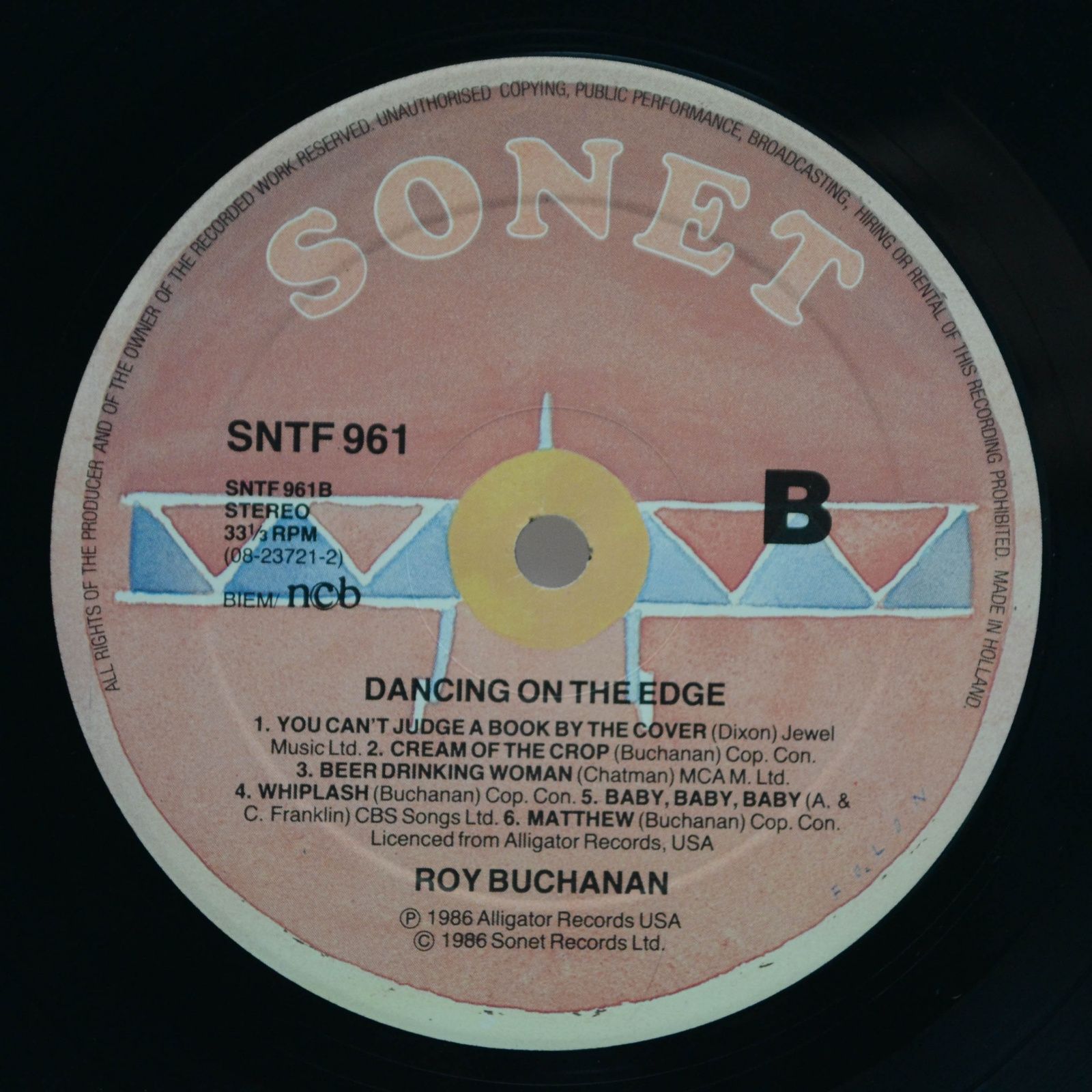 Roy Buchanan — Dancing On The Edge, 1986