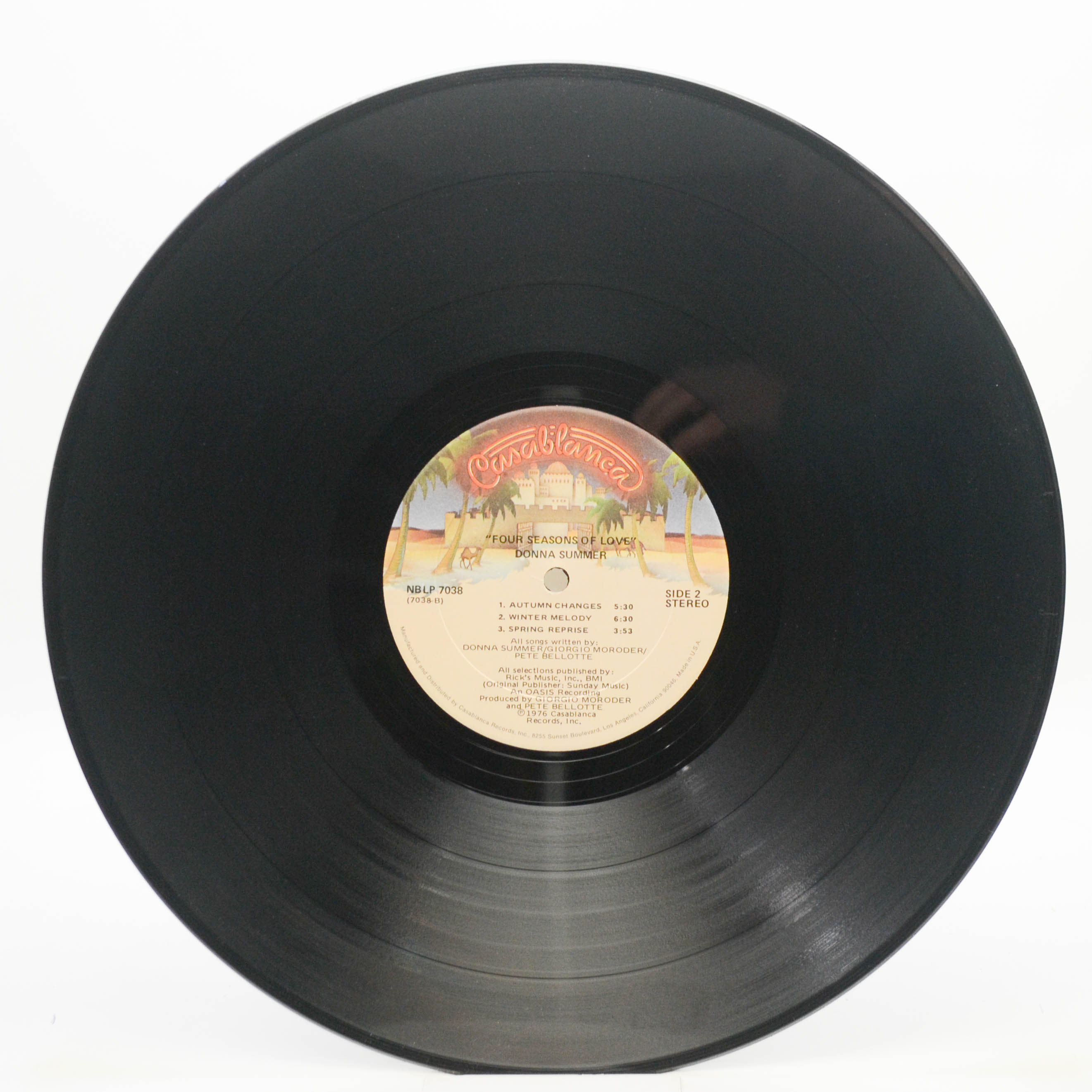 Donna Summer — Four Seasons Of Love (1-st, USA, poster), 1976