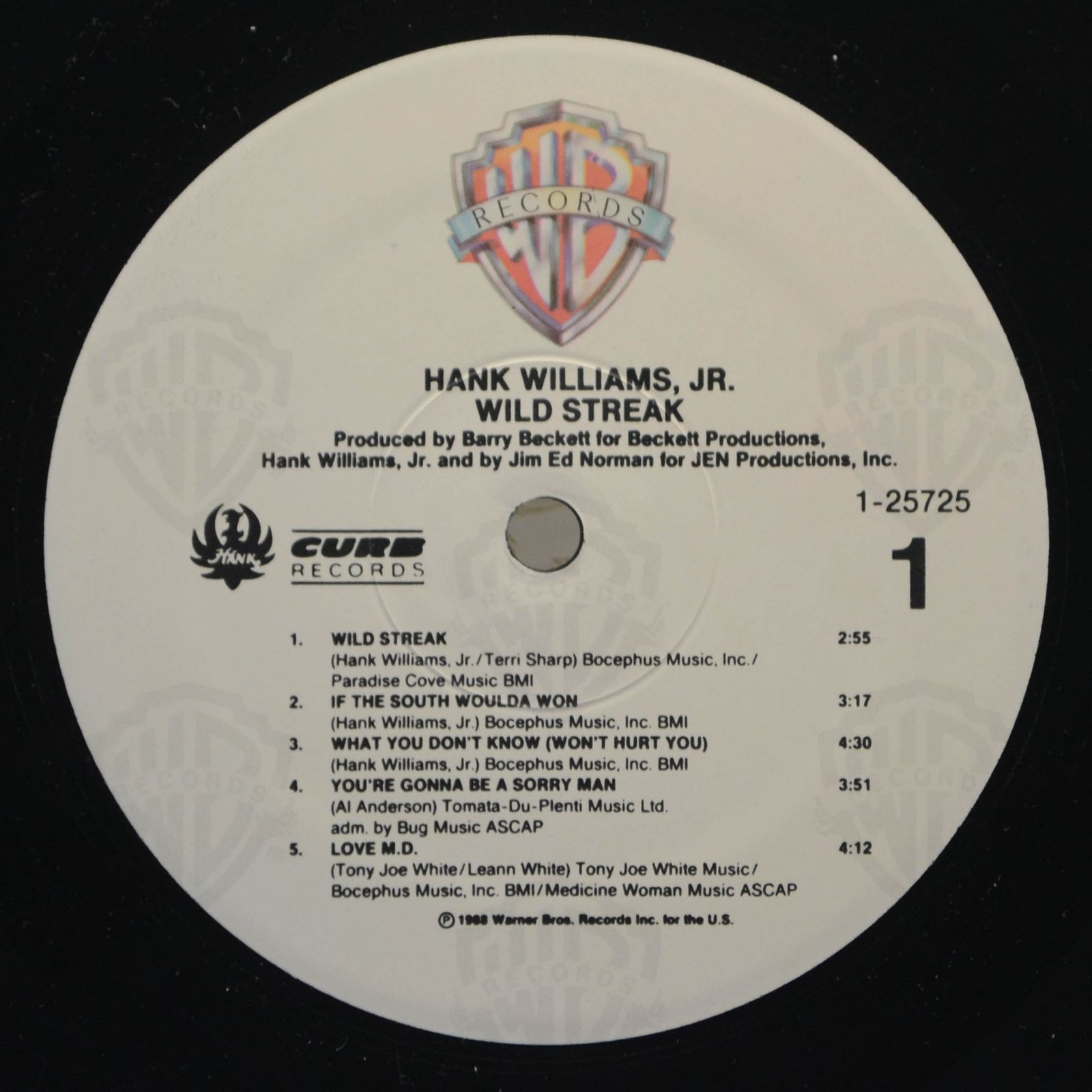 Hank Williams Jr. — Wild Streak, 1988