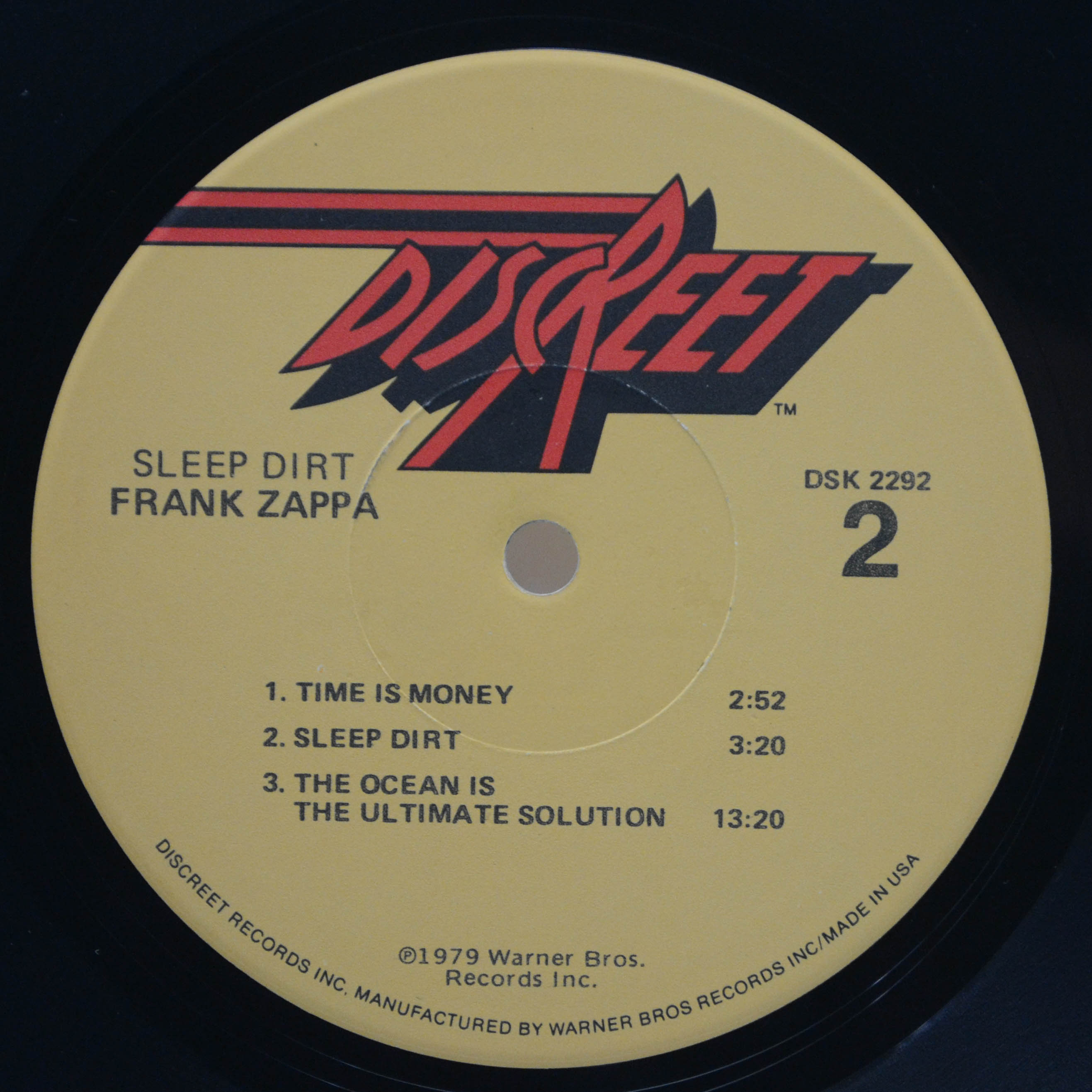 Frank Zappa — Sleep Dirt (1-st, USA), 1979