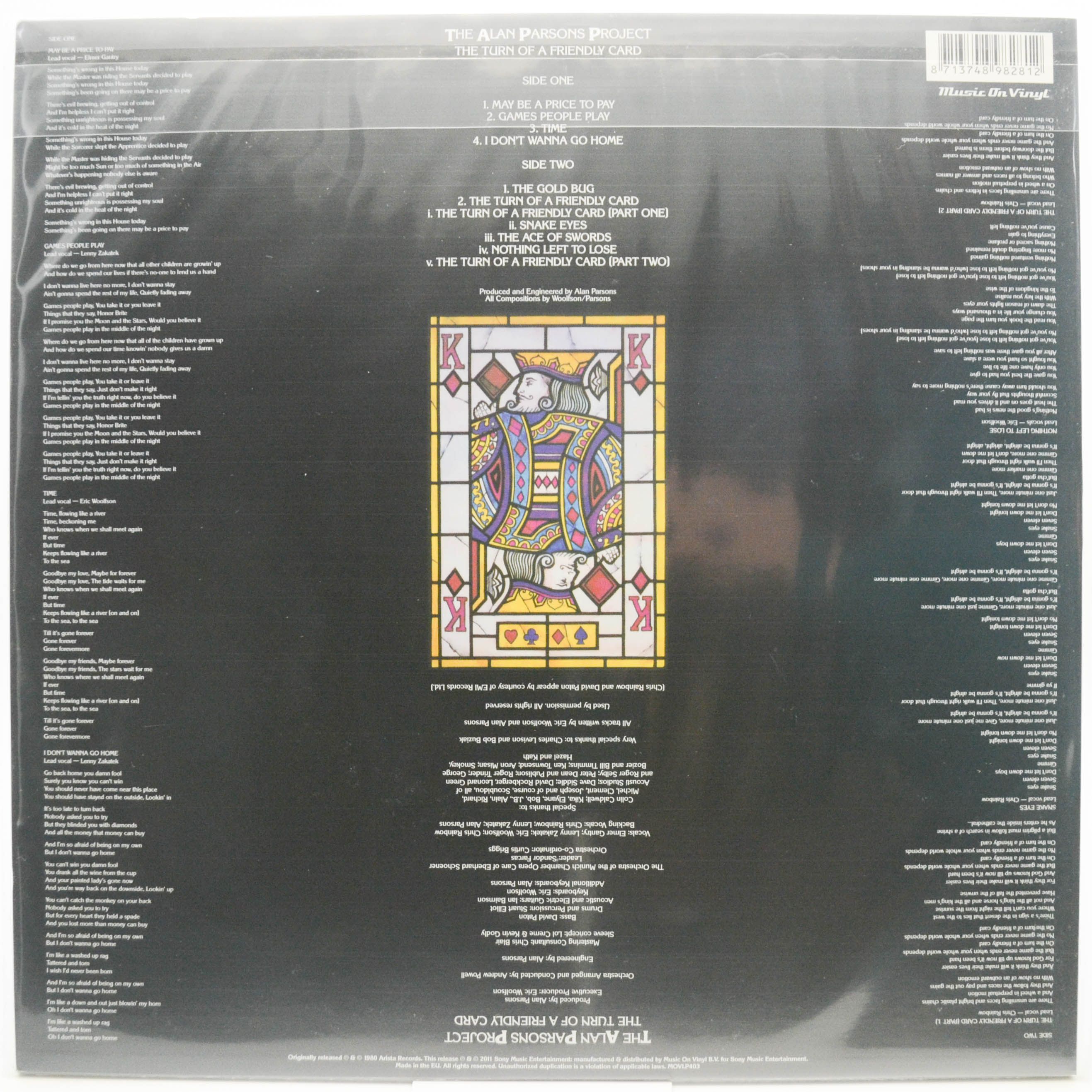 Alan Parsons Project — The Turn Of A Friendly Card, 1980