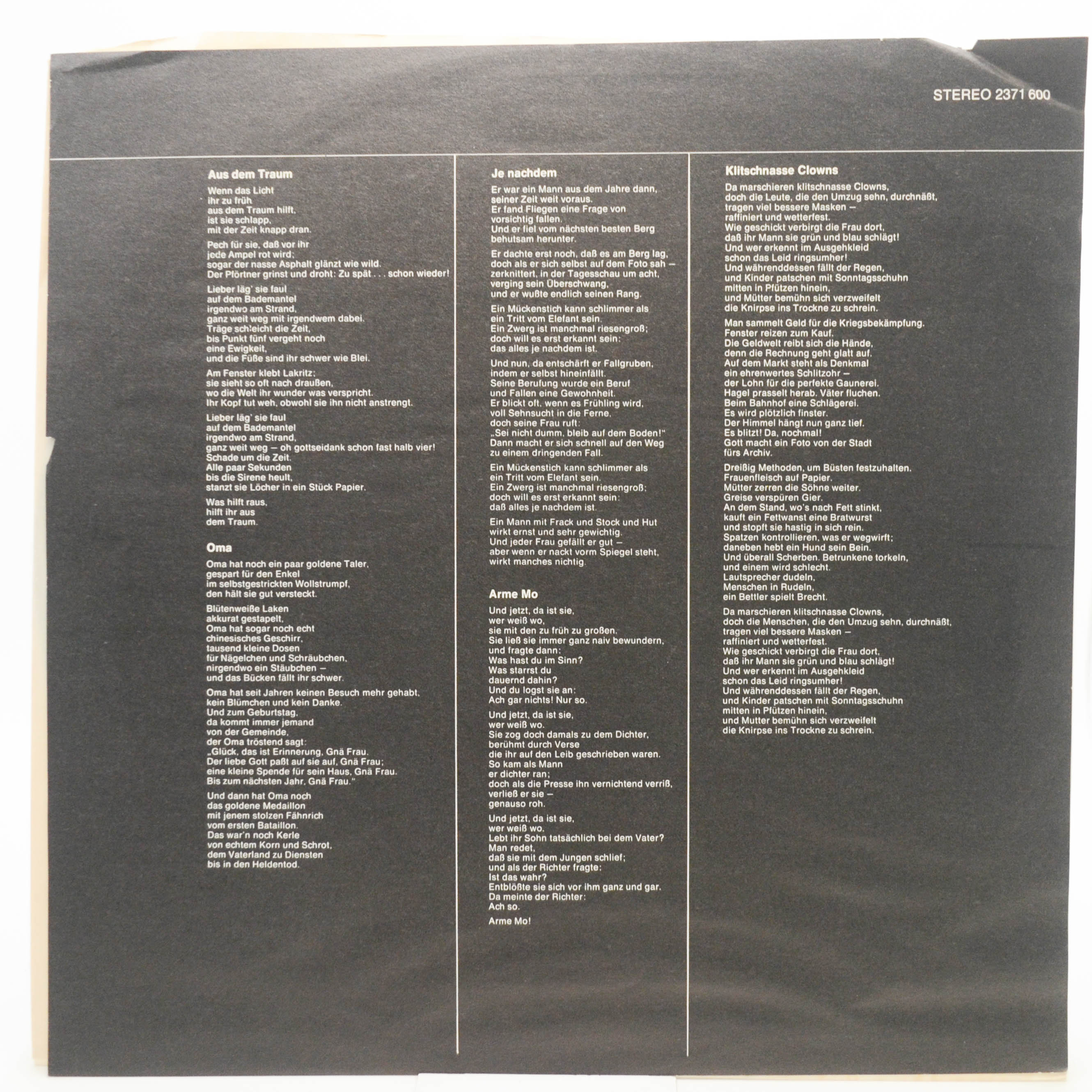 Виниловая пластинка Herman Van Veen — Wunder Was, 1975