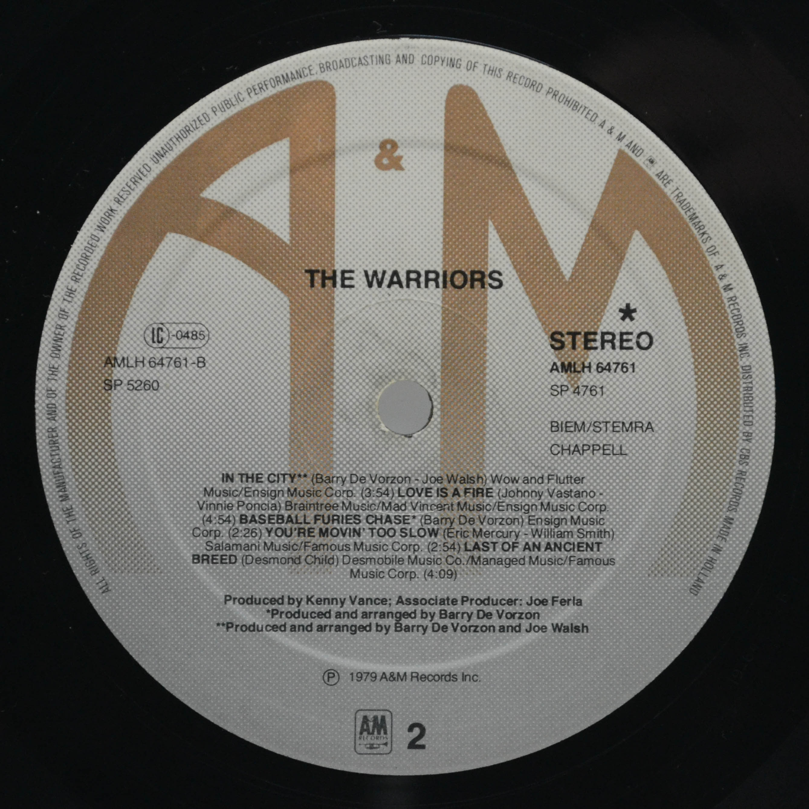 Various - The Warriors (The Original Motion Picture Soundtrack