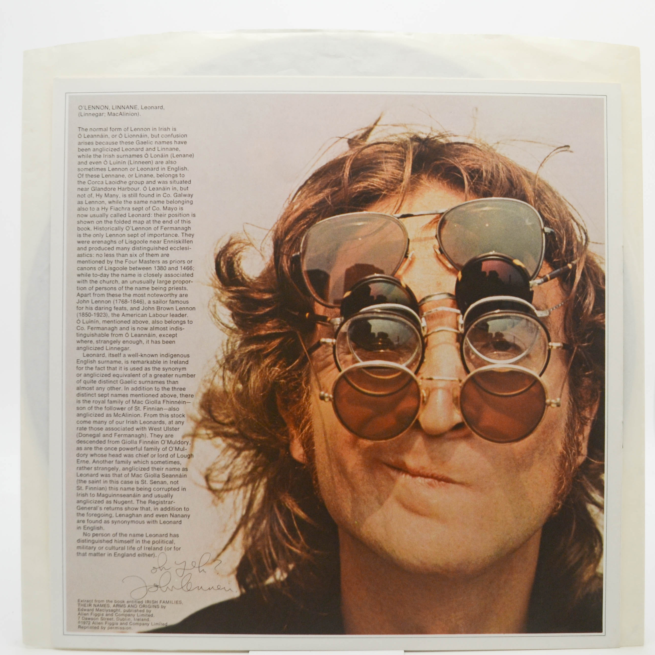 John Lennon — Walls And Bridges (booklet), 1976