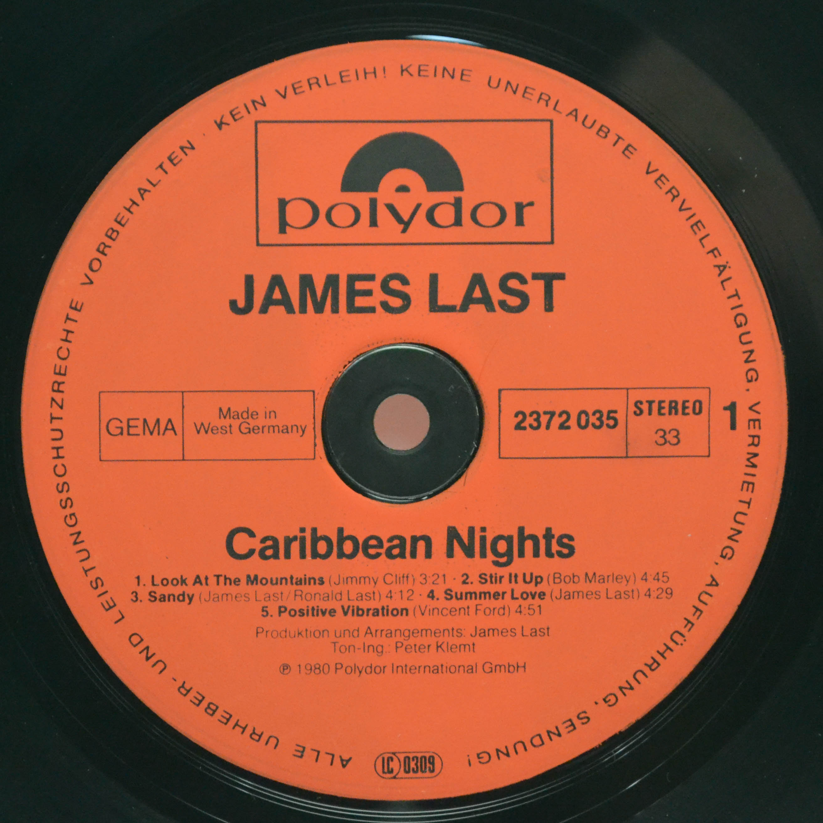 James Last — Caribbean Nights, 1980