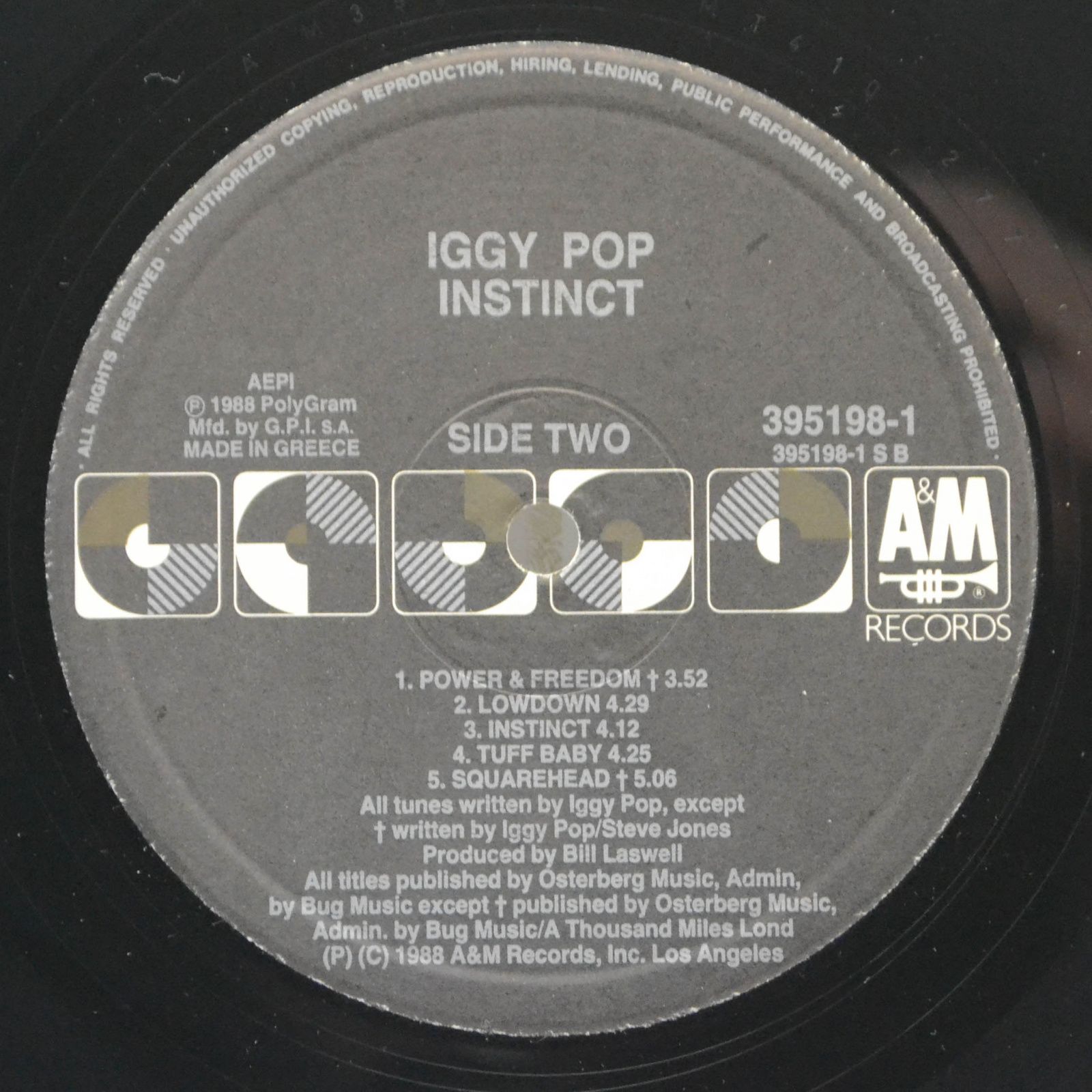 Iggy Pop — Instinct, 1988
