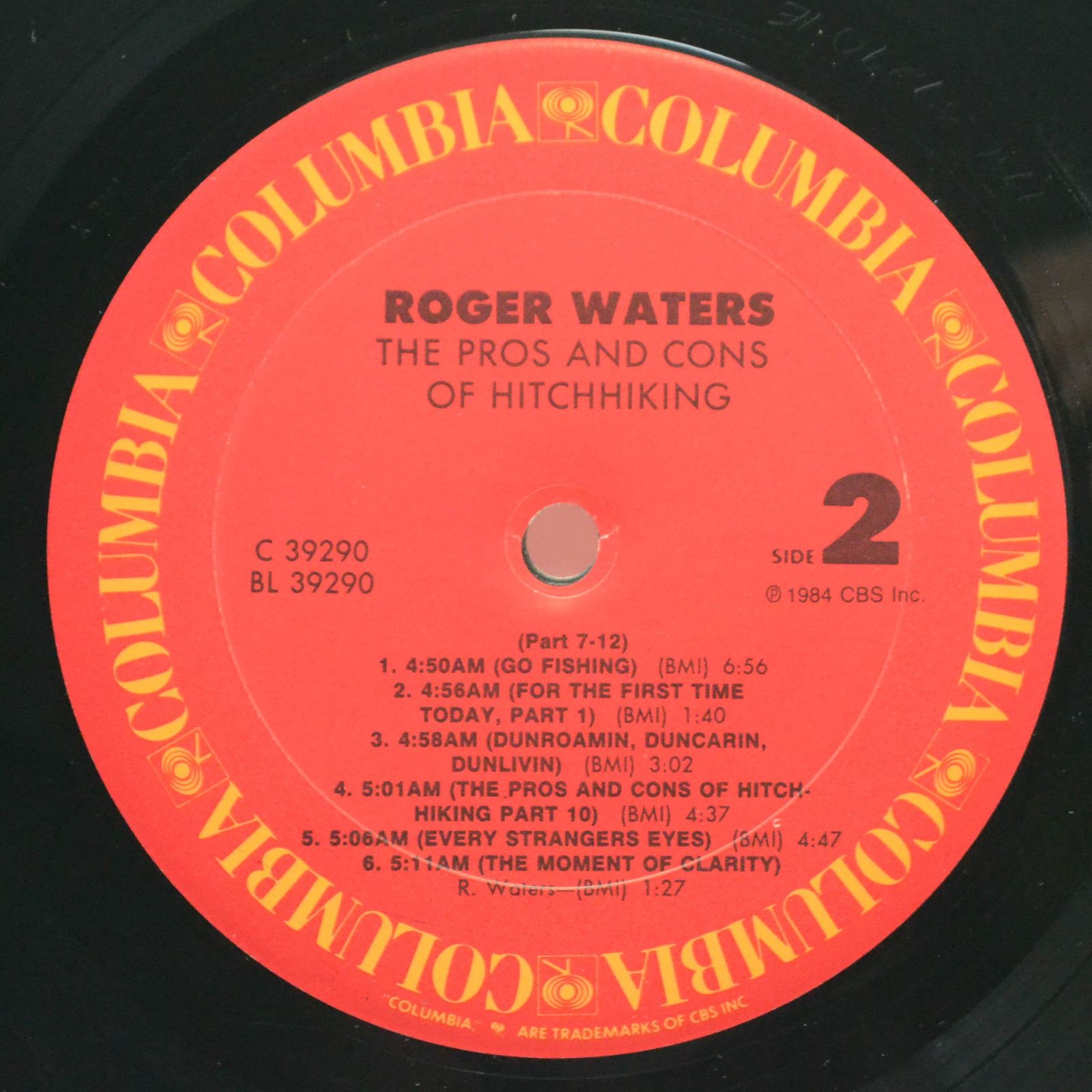 Roger Waters — The Pros And Cons Of Hitch Hiking (USA), 1984