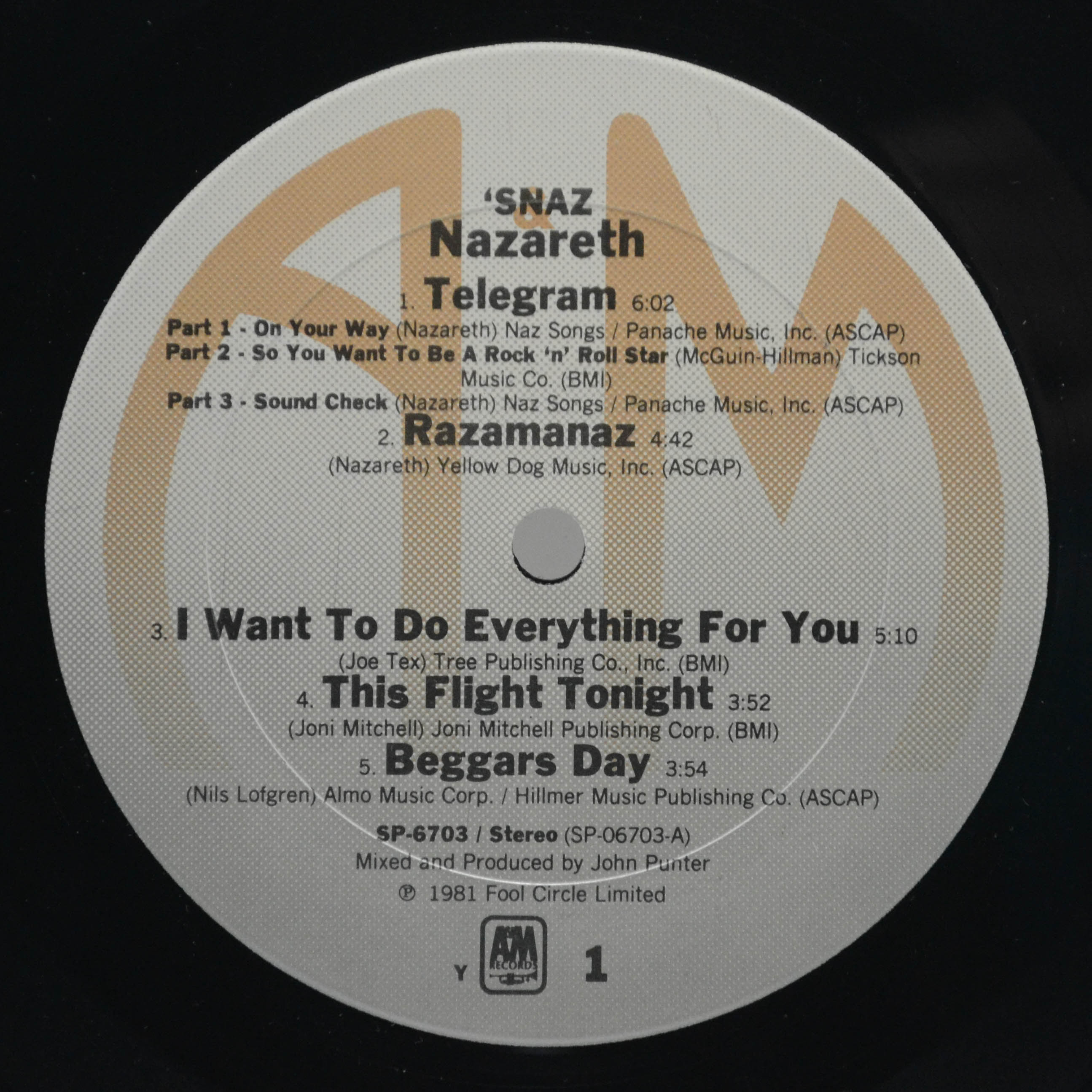 Nazareth — 'Snaz (2LP, USA, poster), 1981