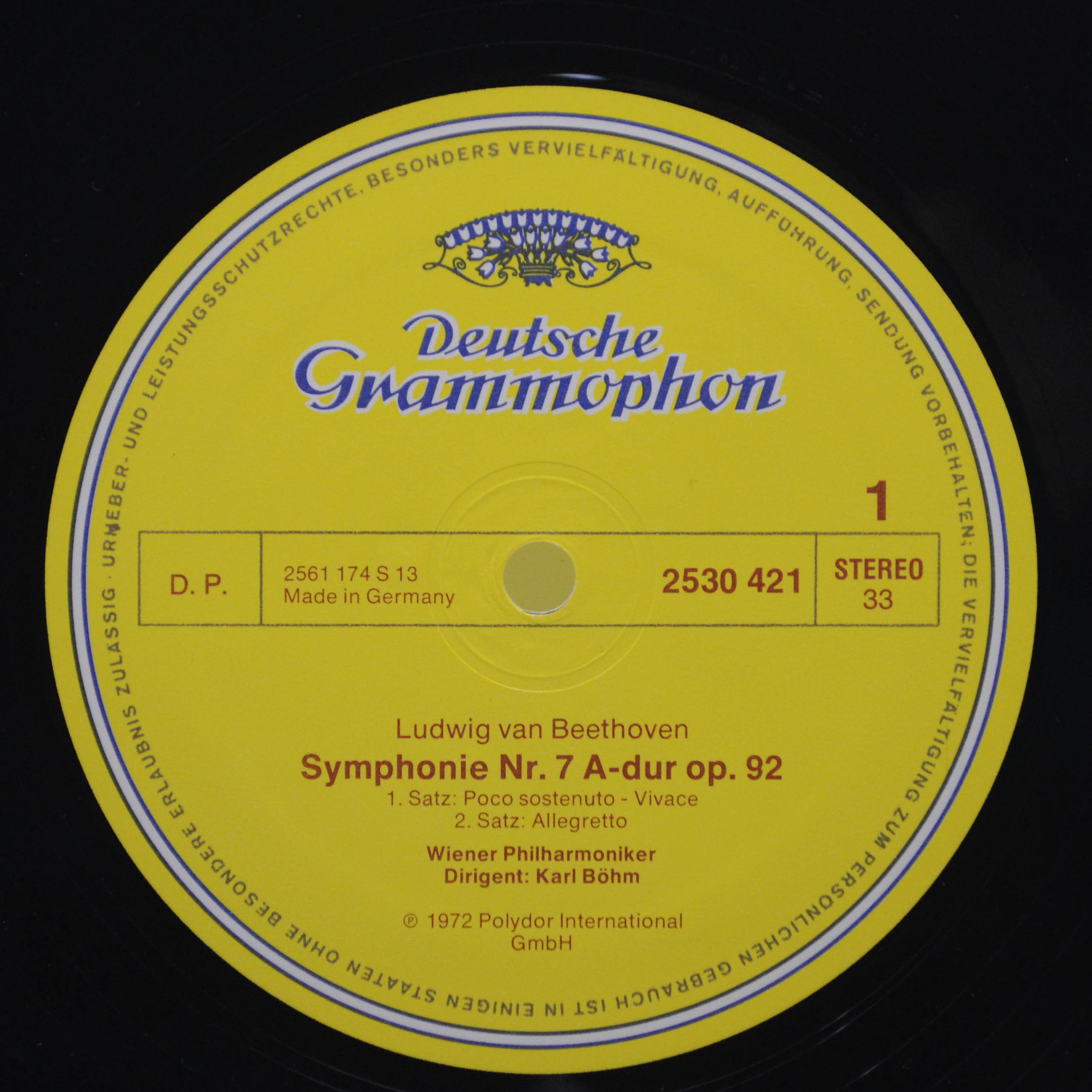 Ludwig Van Beethoven, Wiener Philharmoniker ∙ Karl Böhm — Symphonie Nr. 7, 1972
