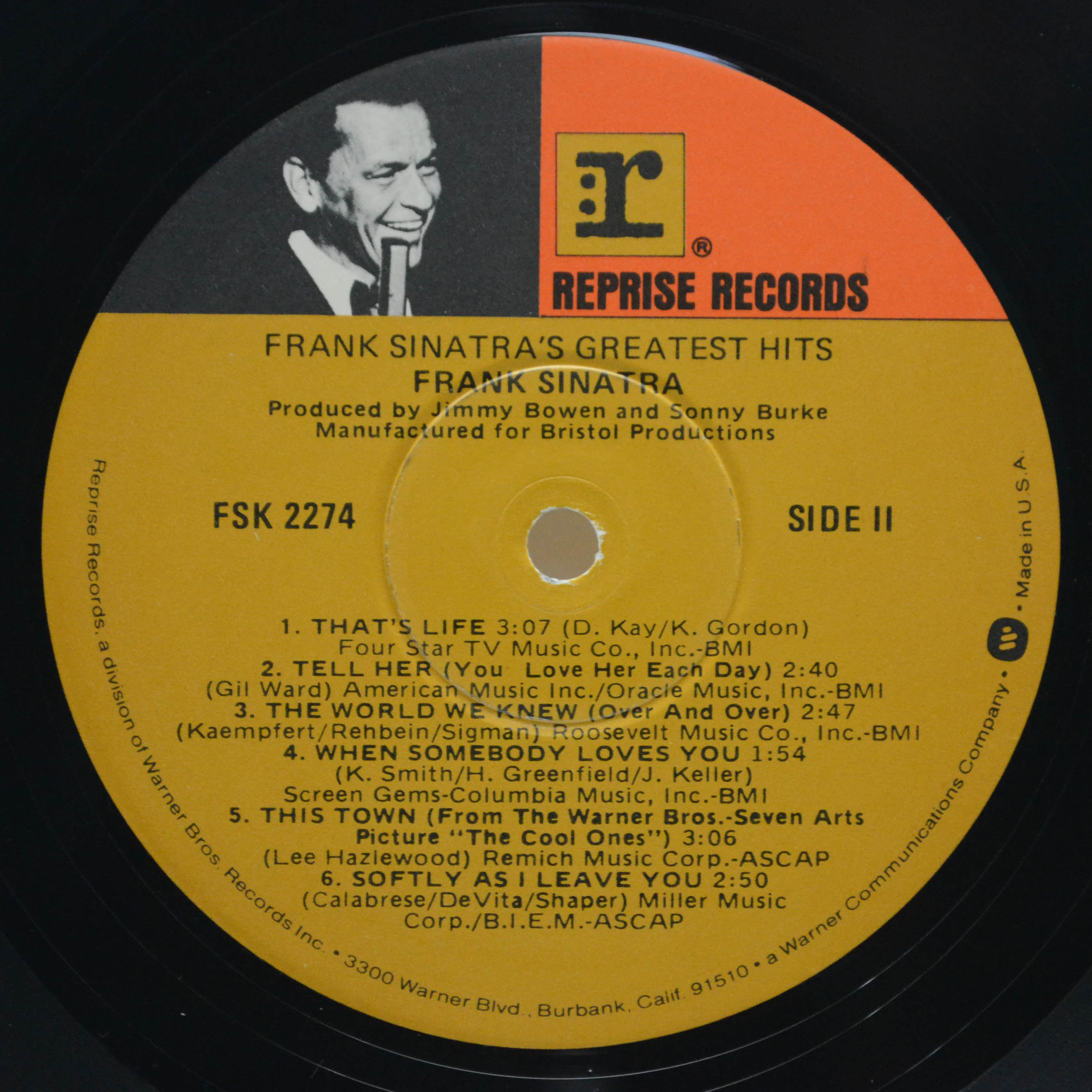 Frank Sinatra — Frank Sinatra's Greatest Hits (USA), 1967