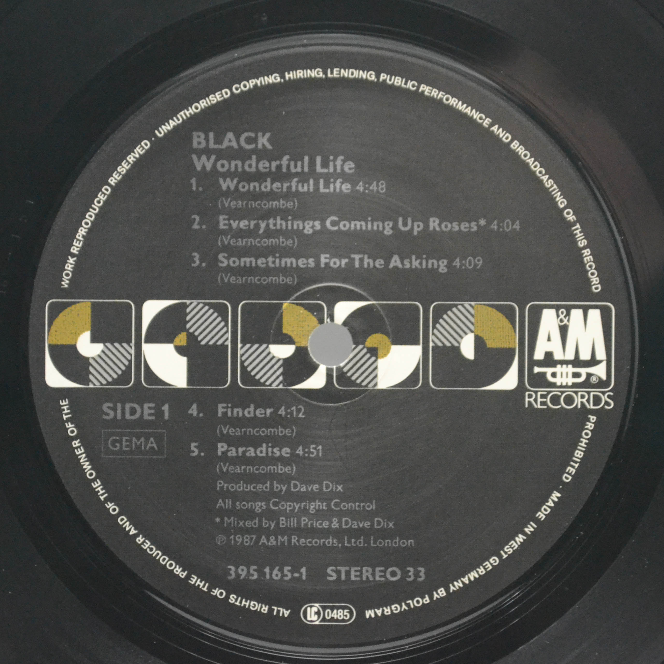 Black — Wonderful Life, 1987