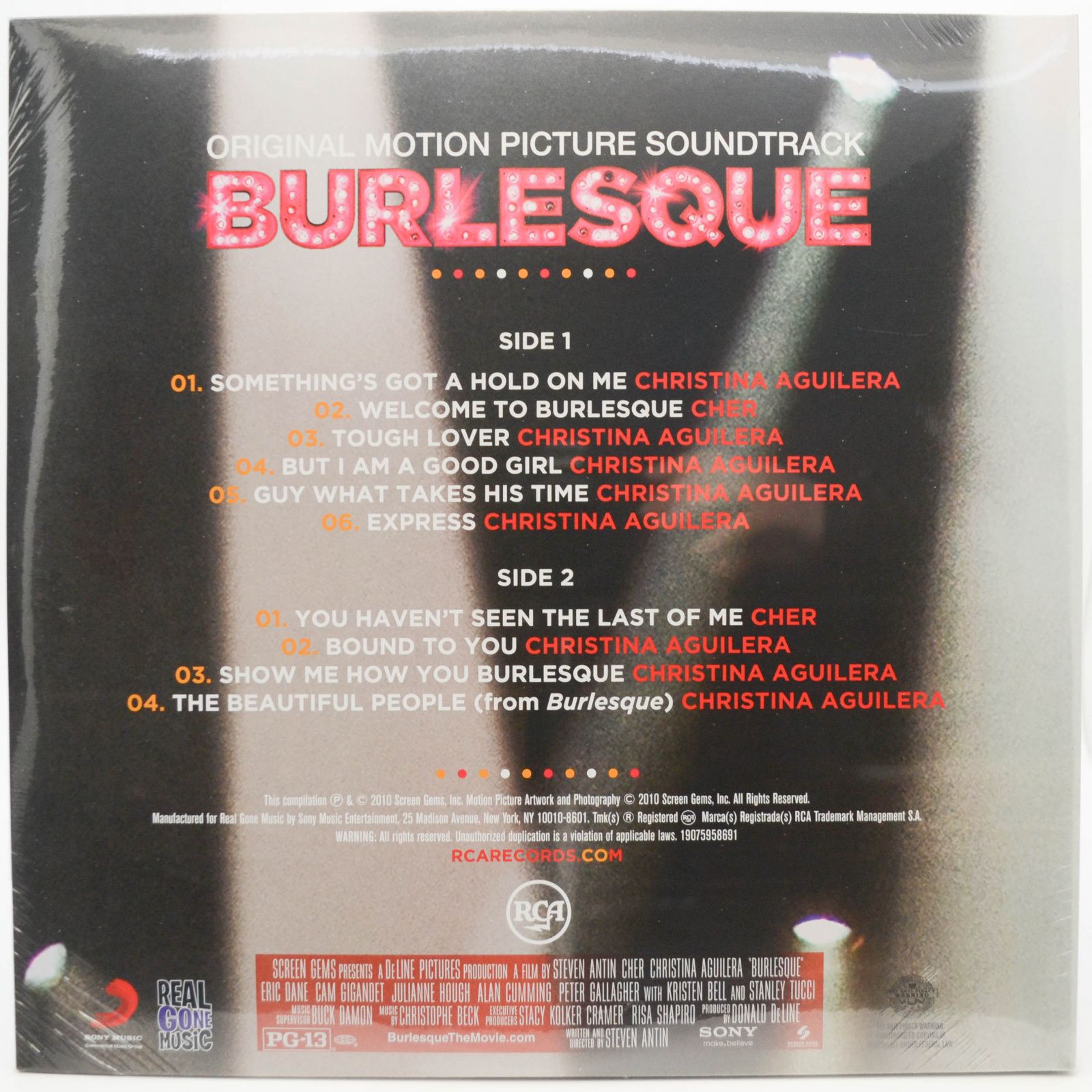 Christina Aguilera & Cher — Burlesque (Original Motion Picture Soundtrack) (USA), 2010