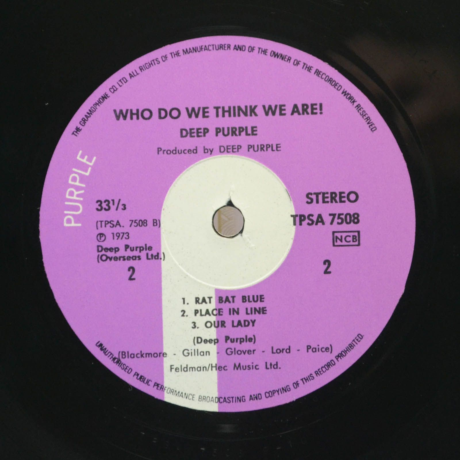Deep Purple — Who Do We Think We Are, 1973
