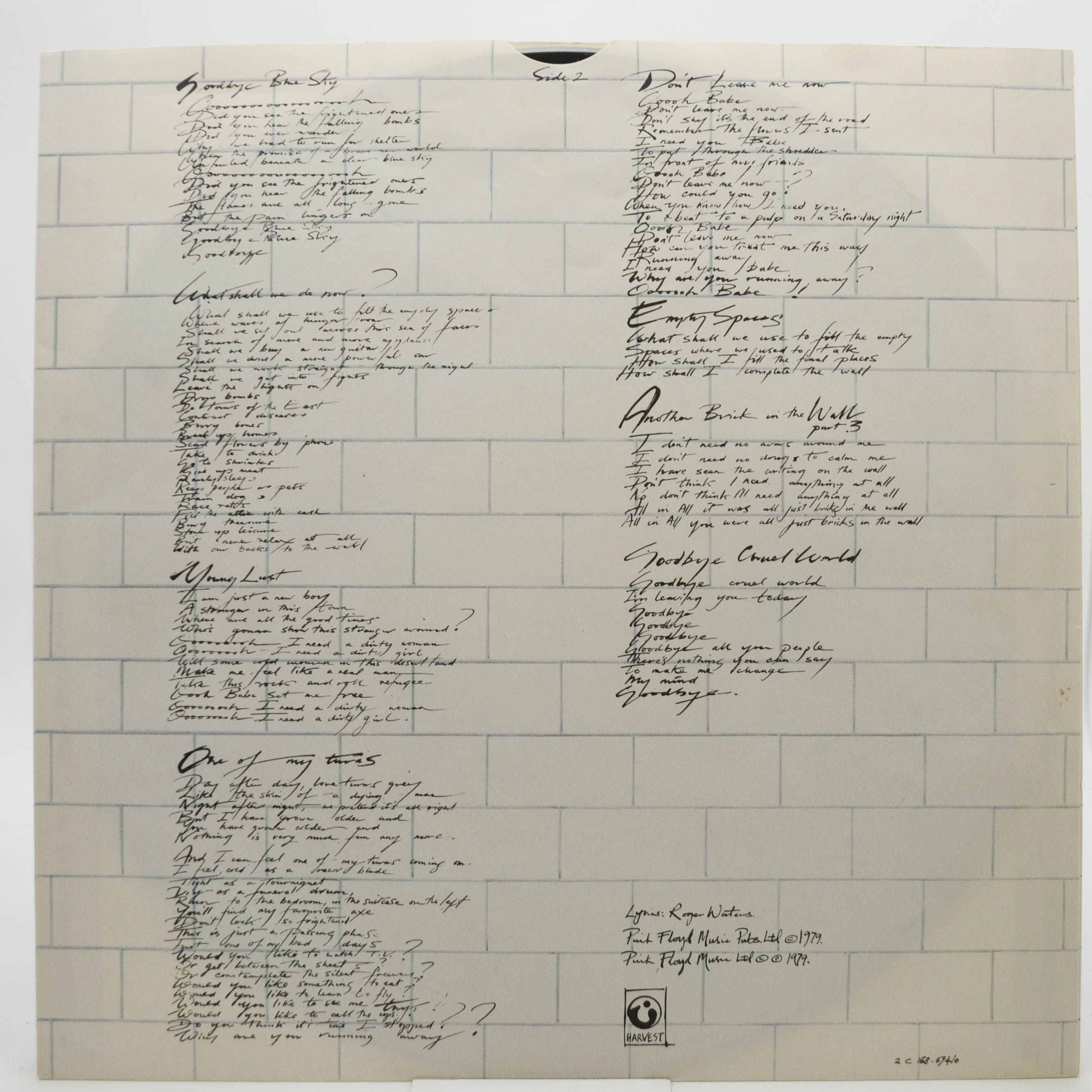 Pink Floyd — The Wall (2LP), 1979