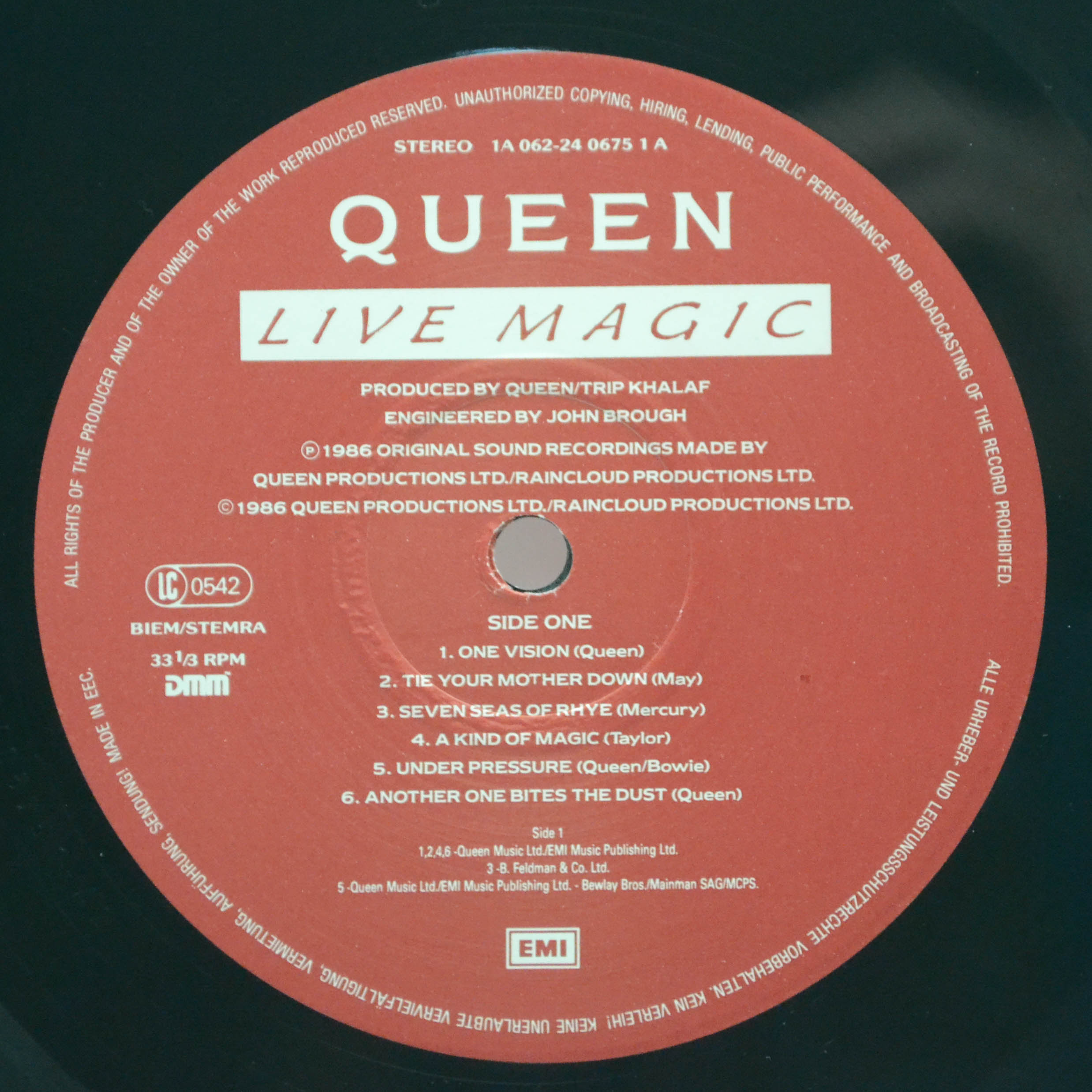 Виниловая пластинка Queen — Live Magic, 1986