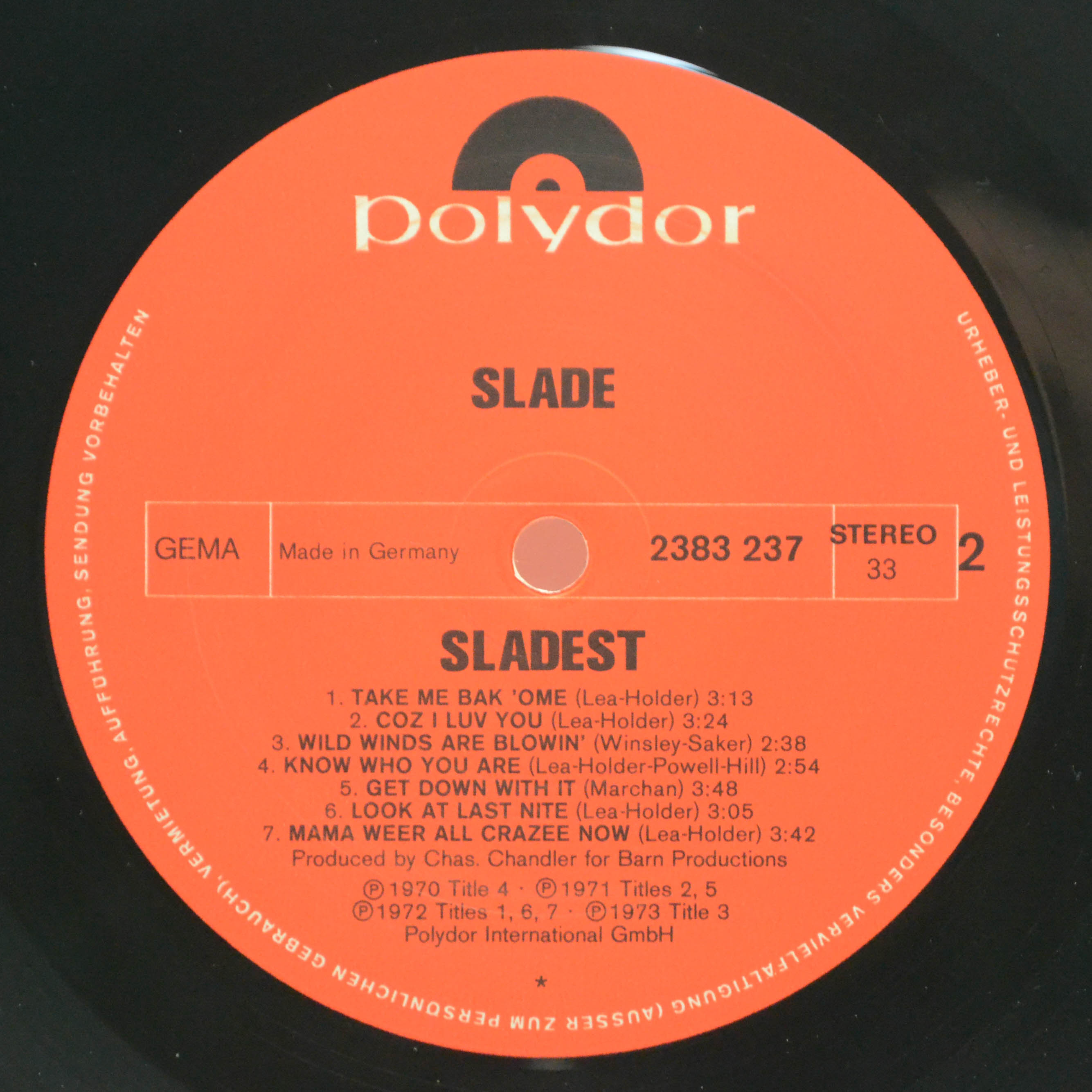 Slade — Sladest (booklet), 1973
