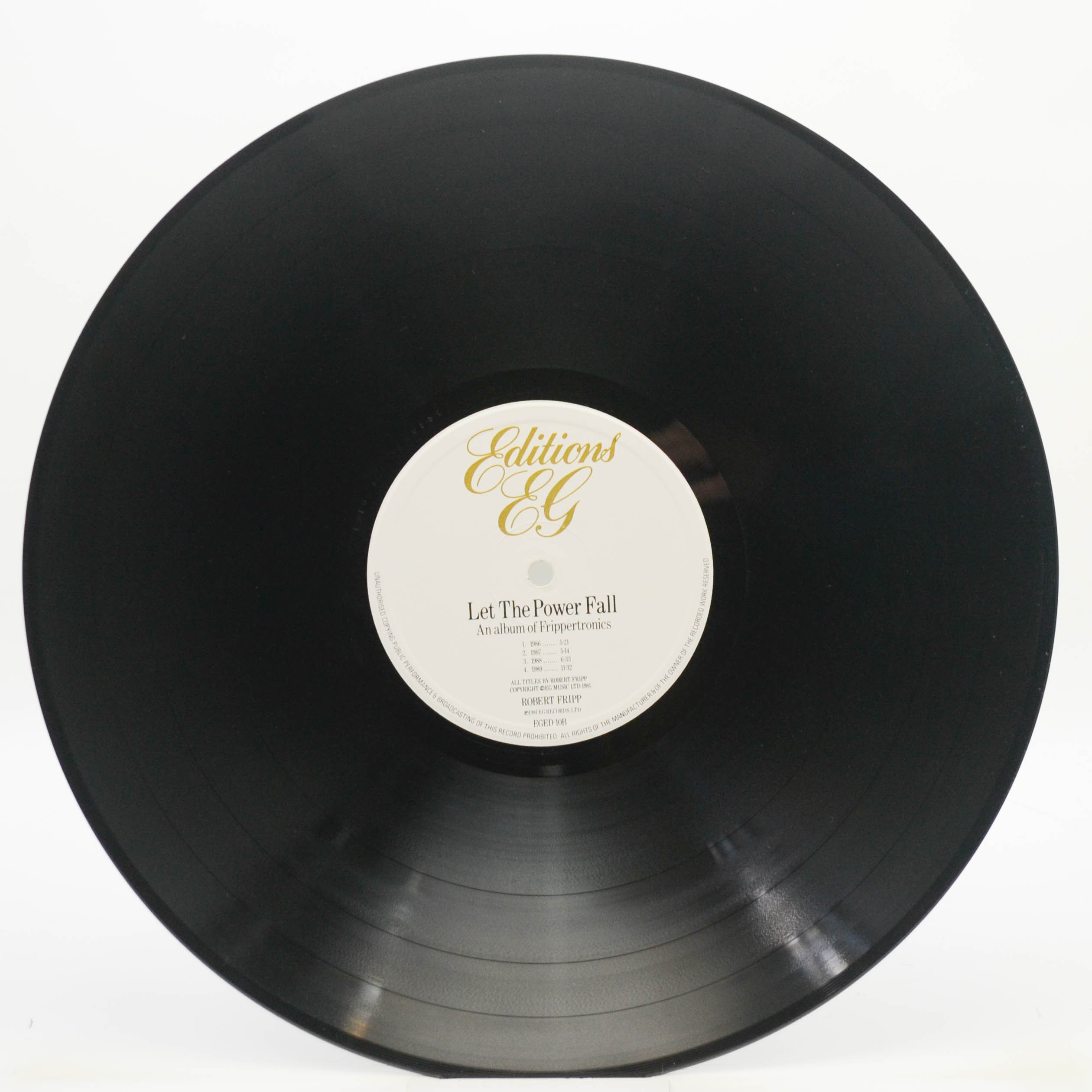 Robert Fripp — Let The Power Fall (1-st, UK), 1981