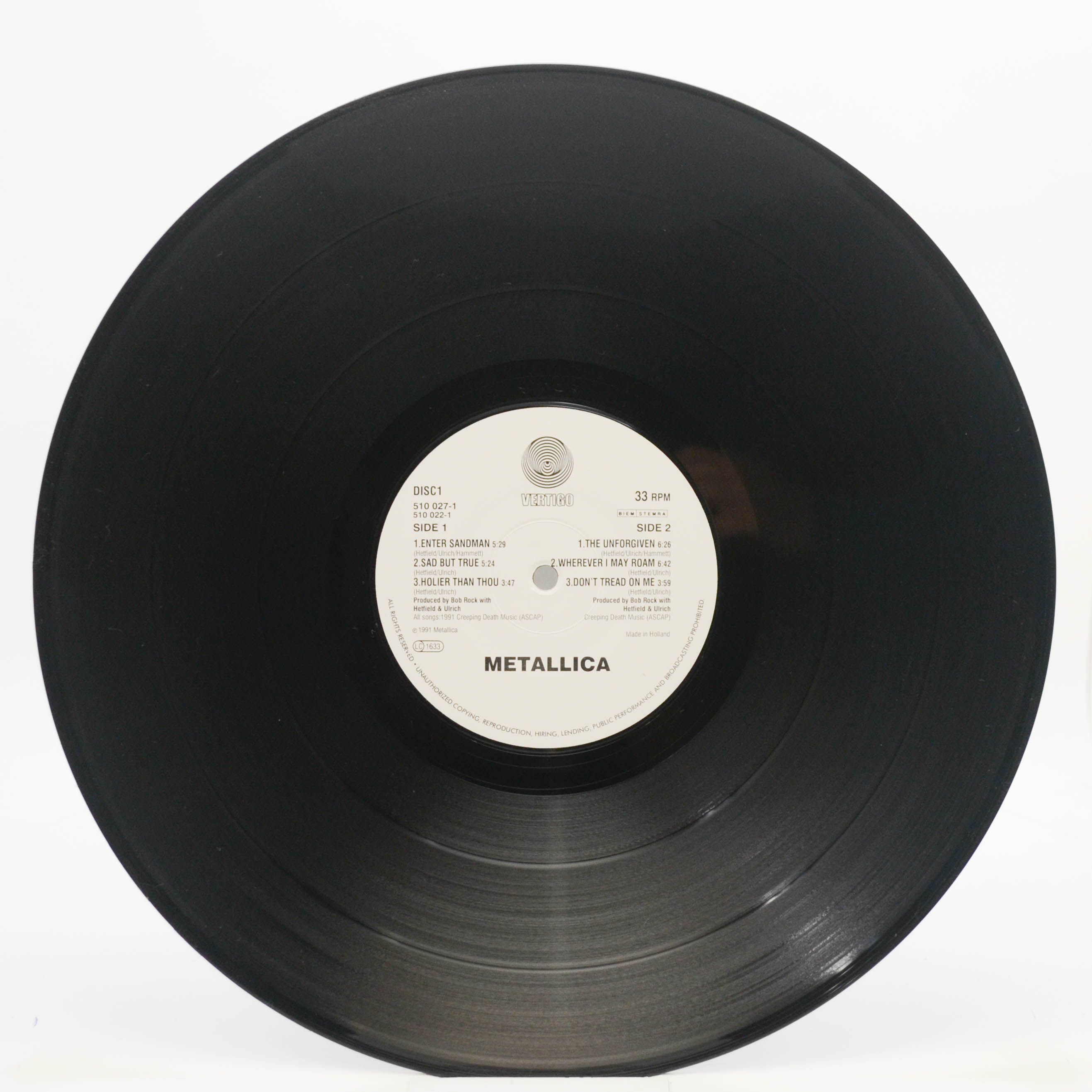 Metallica — Metallica (2LP), 1991
