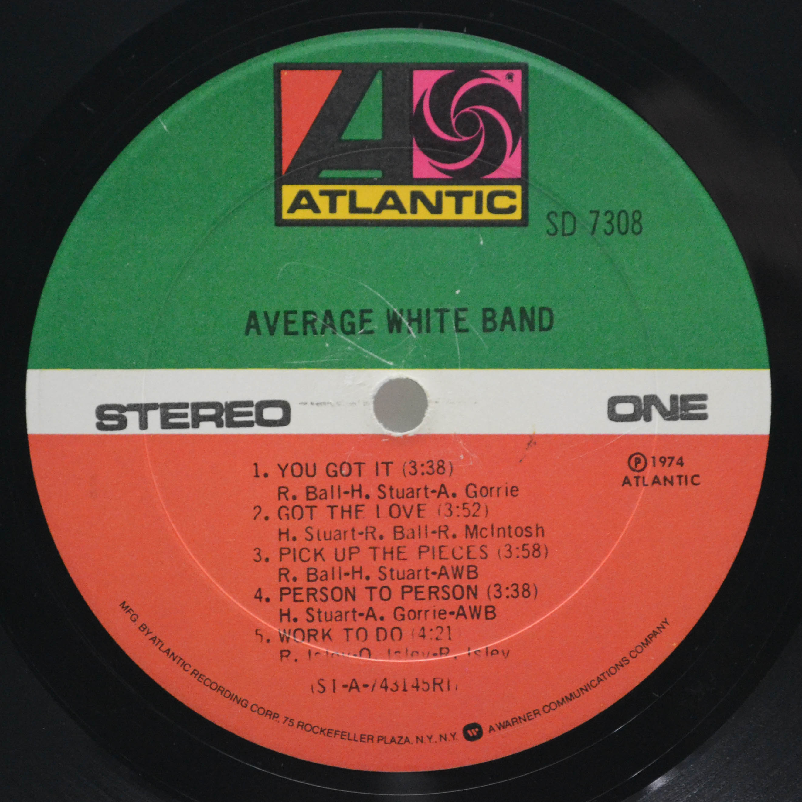 Виниловая пластинка Average White Band — AWB (USA), 1974