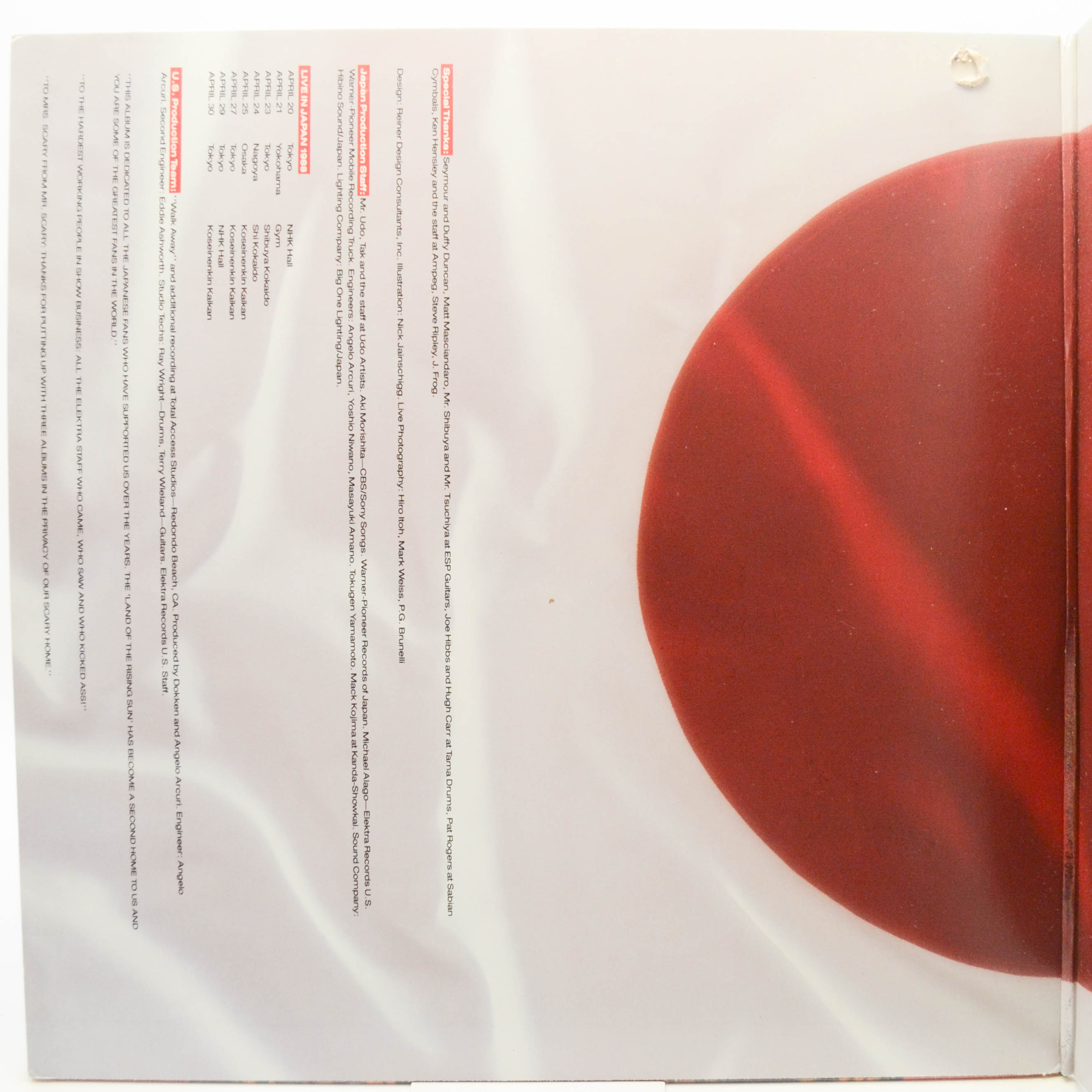 Dokken — Beast From The East (2LP), 1988