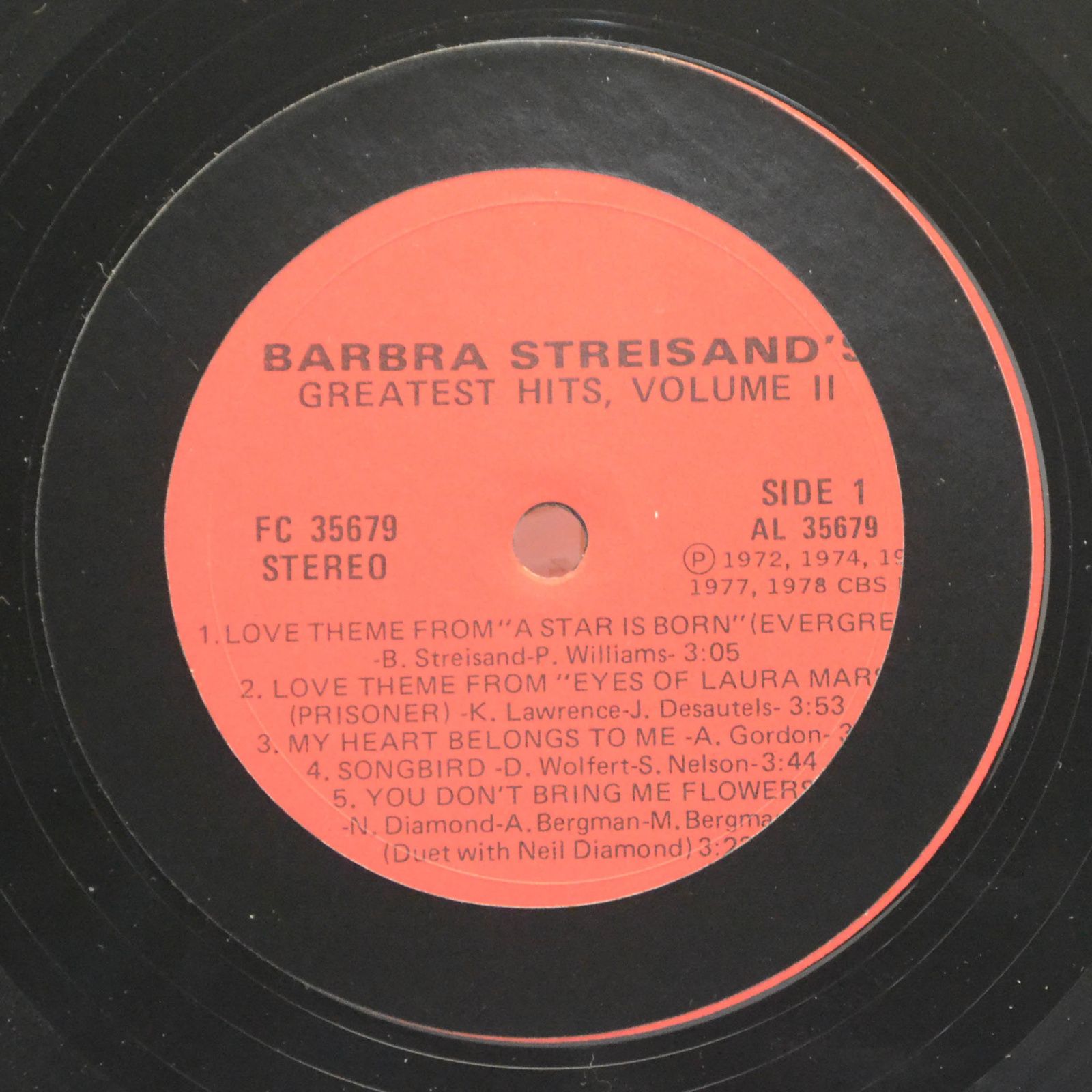 Barbra Streisand — Barbra Streisand's Greatest Hits - Volume 2, 1978