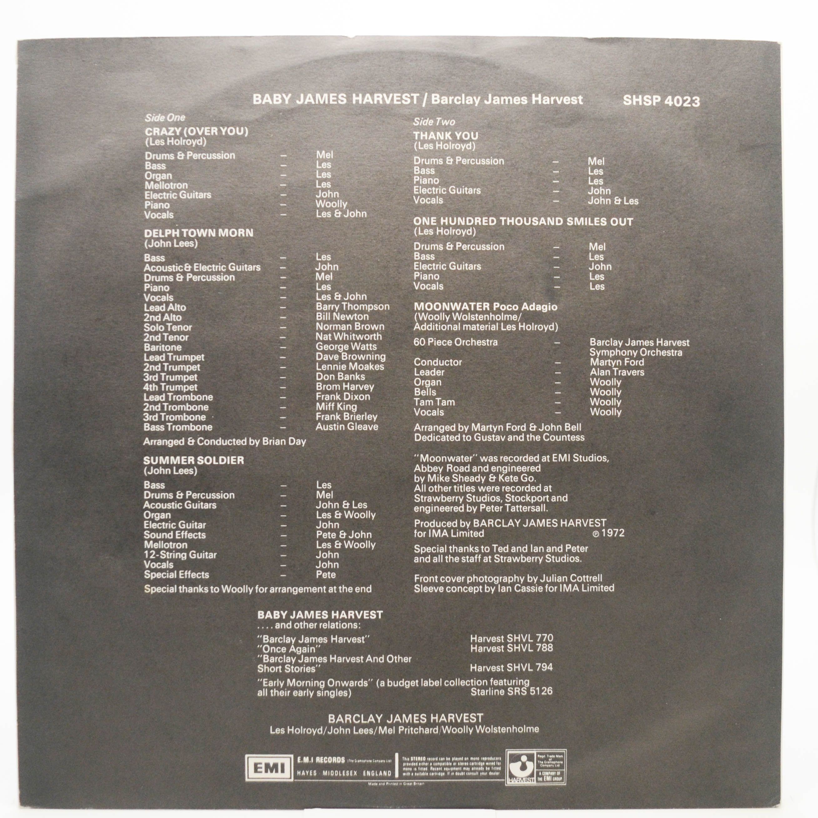 Barclay James Harvest — Baby James Harvest (1-st, UK), 1972