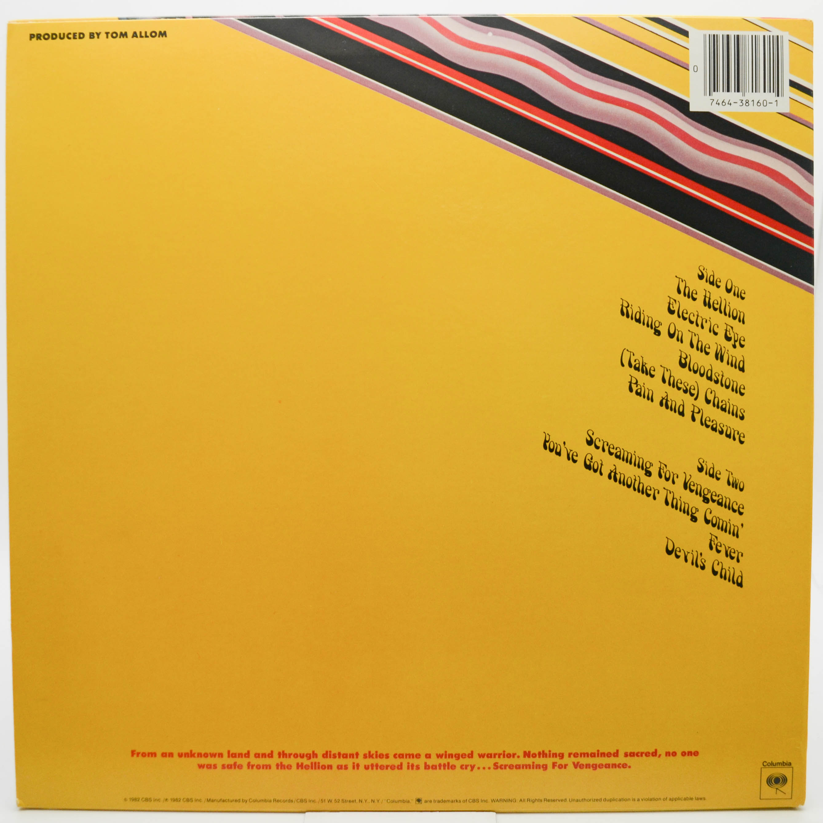 Judas Priest — Screaming For Vengeance (USA), 1982