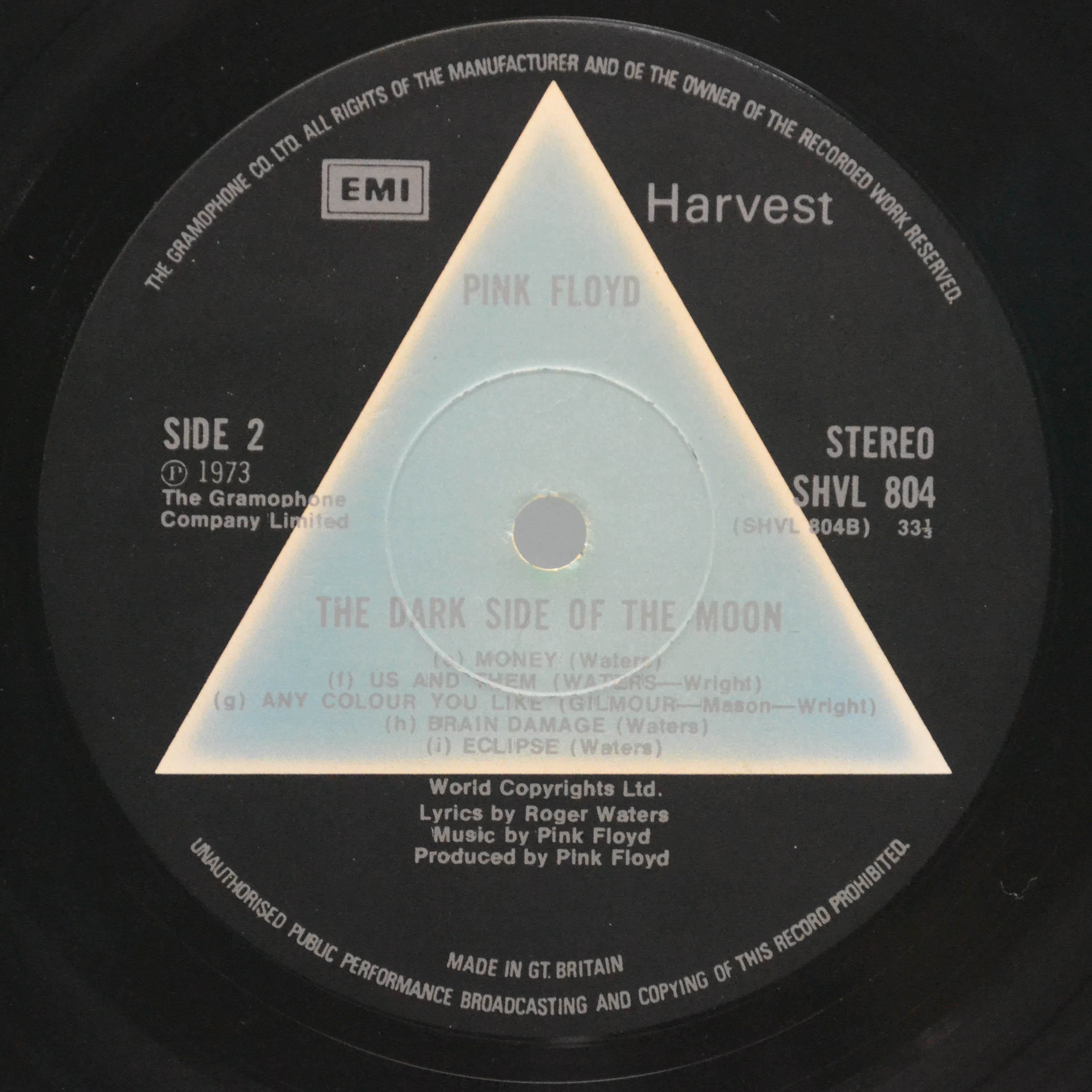 Pink Floyd - The Dark Side Of The Moon (1-st, UK), 183480
