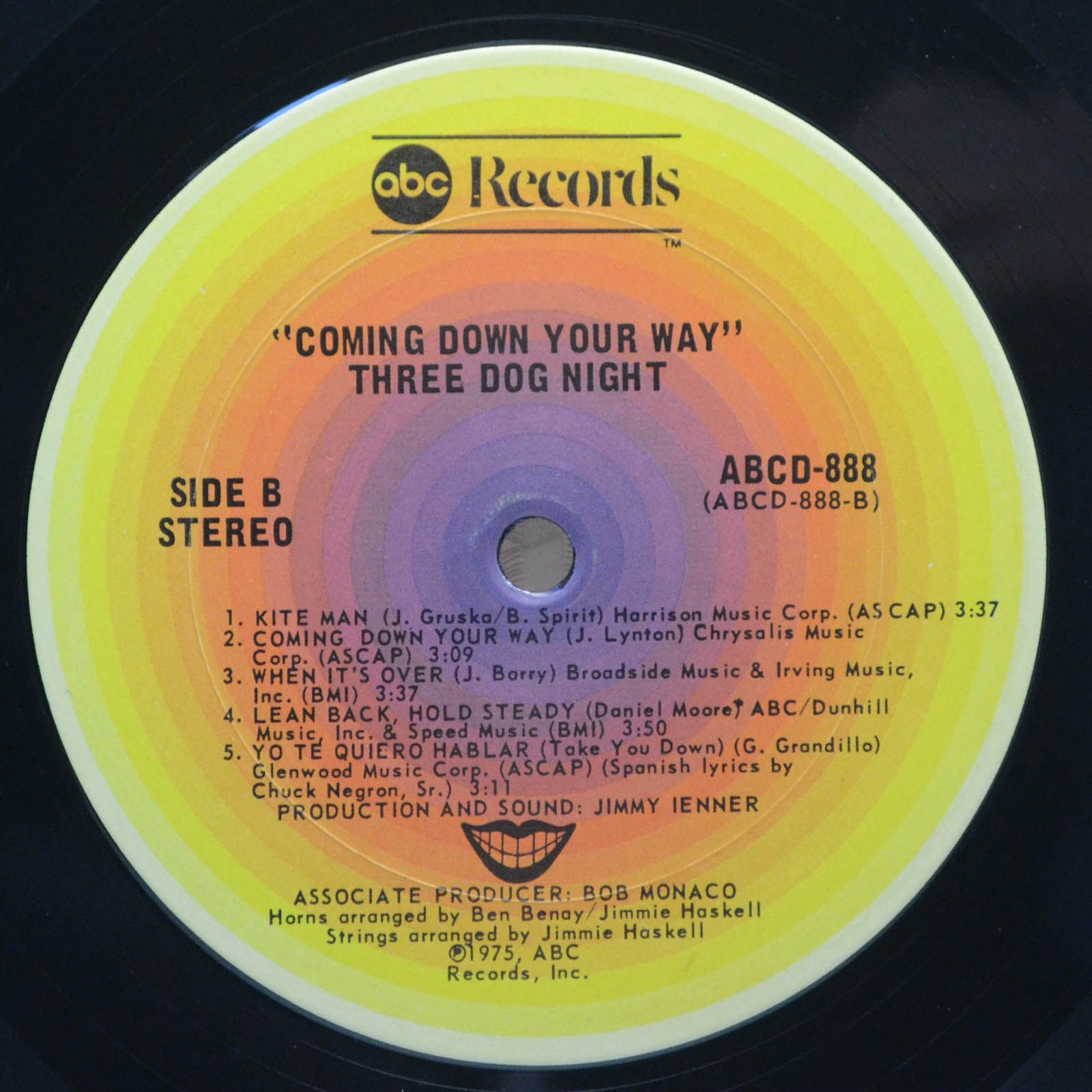 Three Dog Night — Coming Down Your Way (USA), 1975