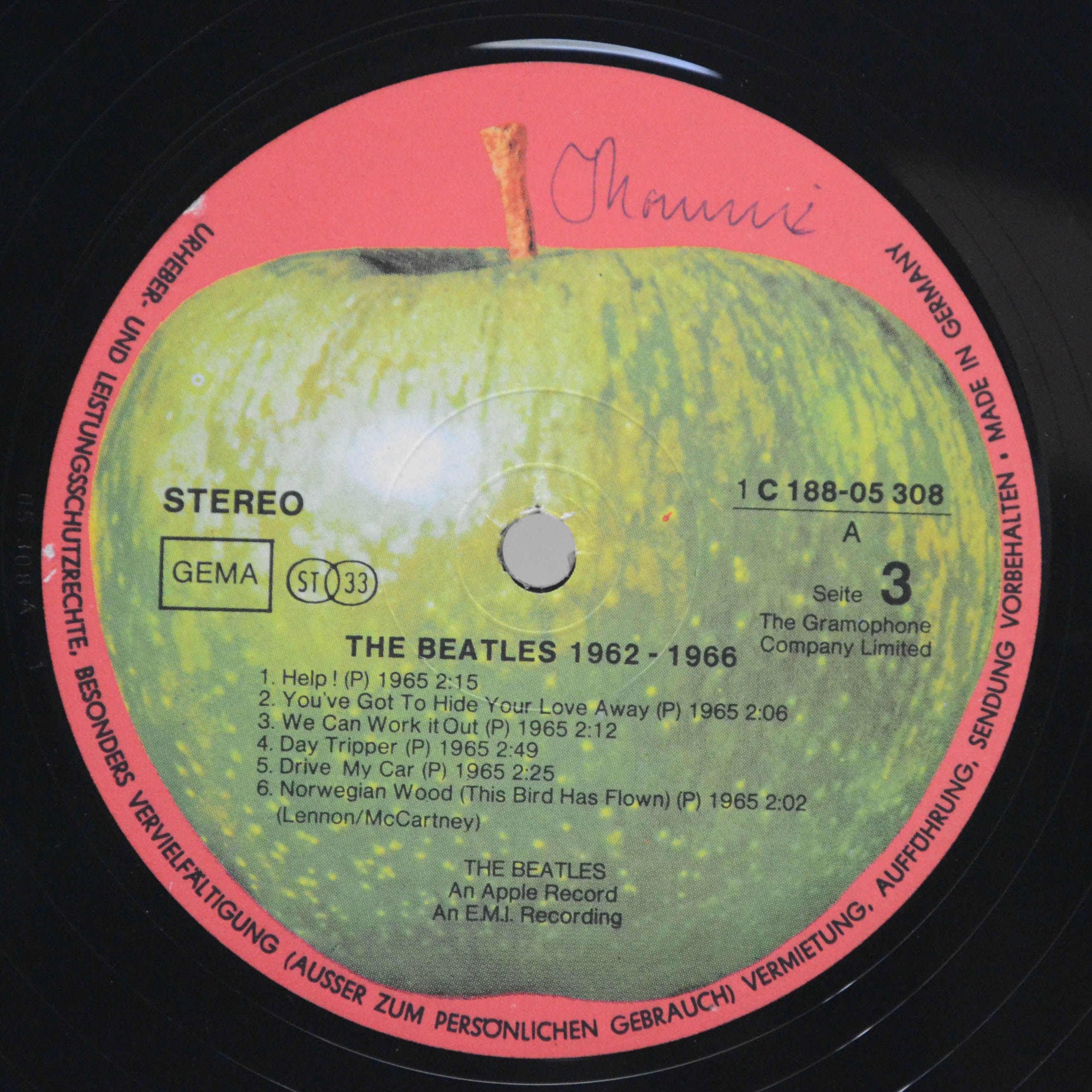 Beatles — 1962-1966 (2LP), 1973