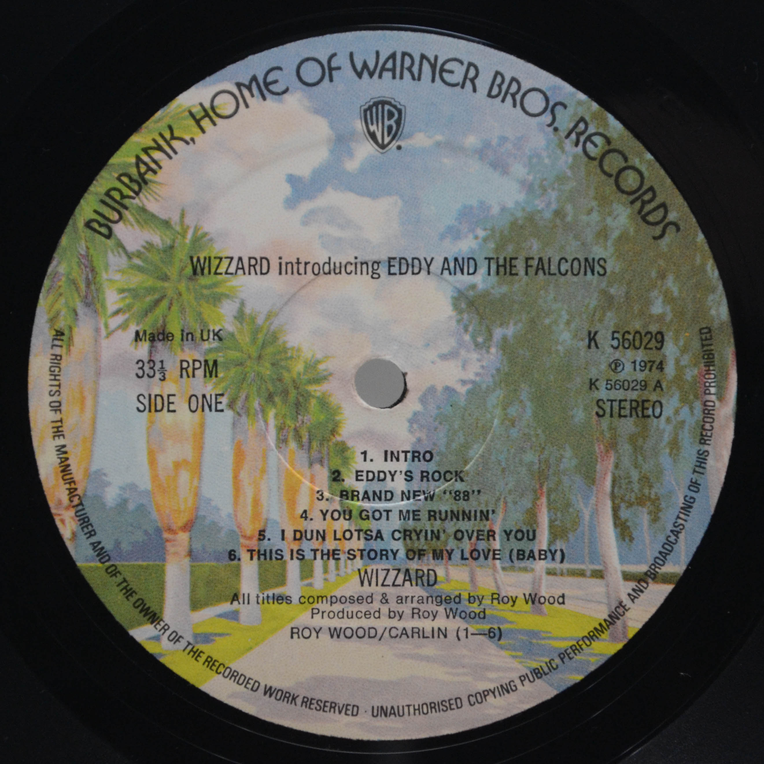 Wizzard — Introducing Eddy And The Falcons (1-st, UK, poster), 1974